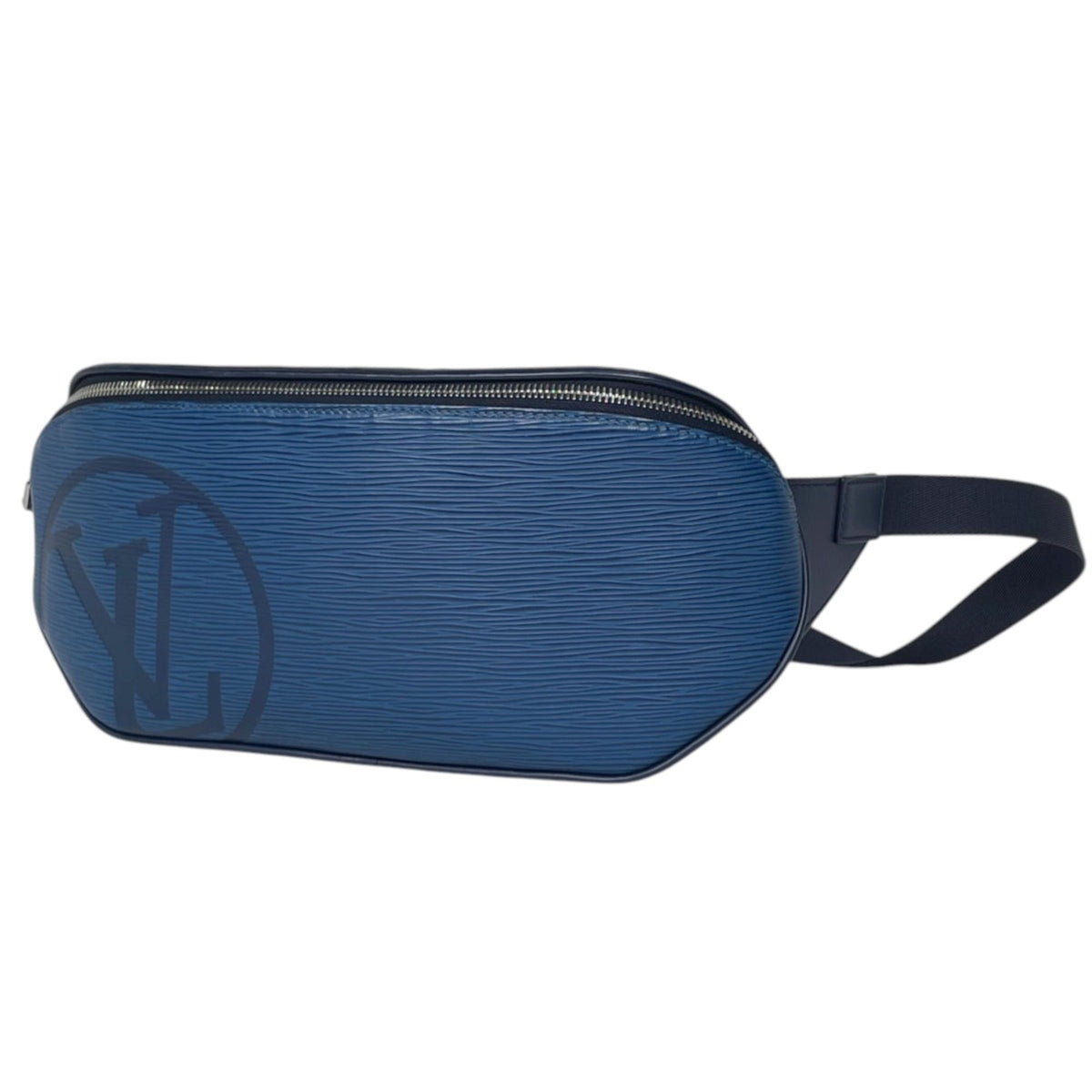 Louis Vuitton Blue Epi Leather Fanny Pack Sling Bag (Pre-Owned)
