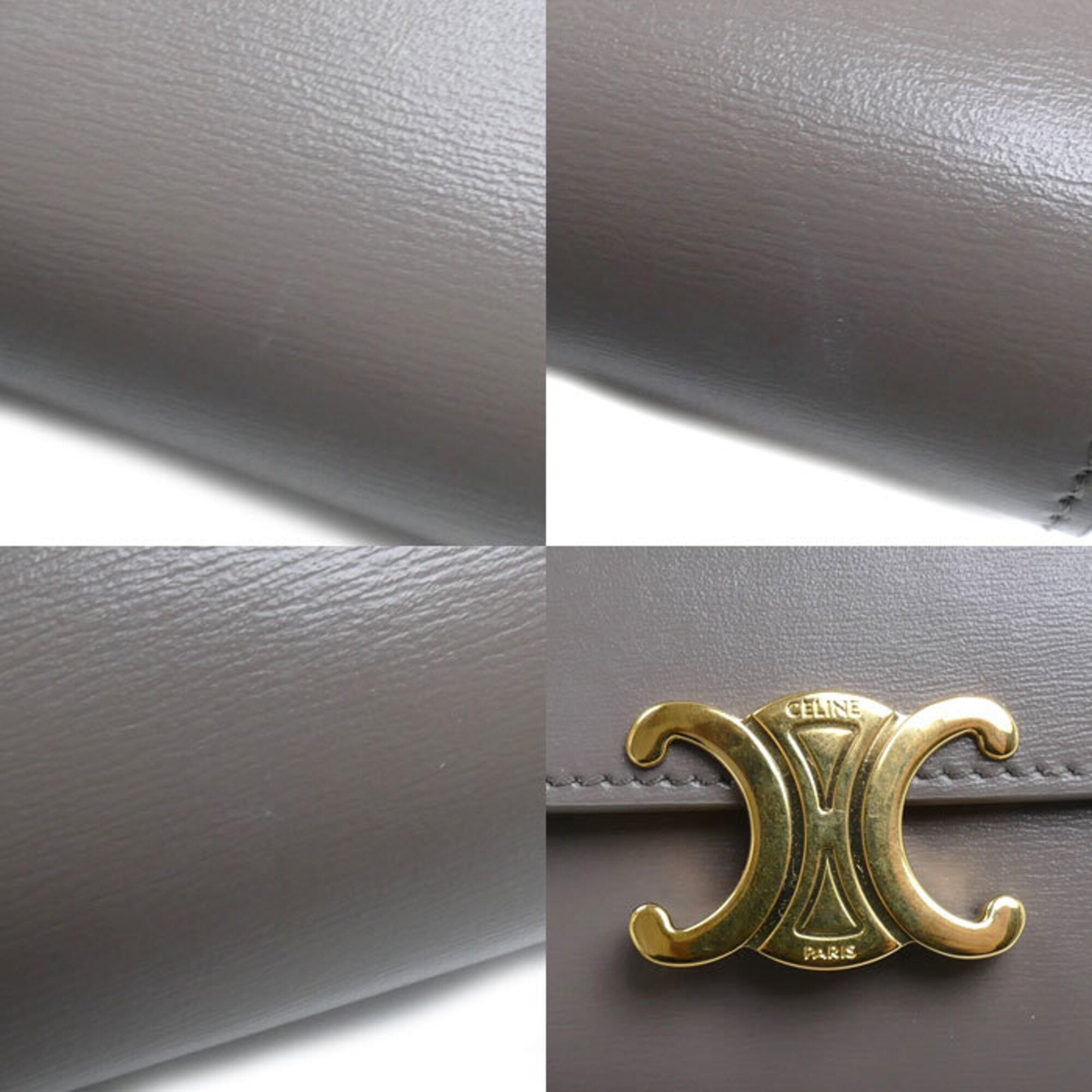 Celine Leather Wallet (Tri-Fold) (Pre-Owned)