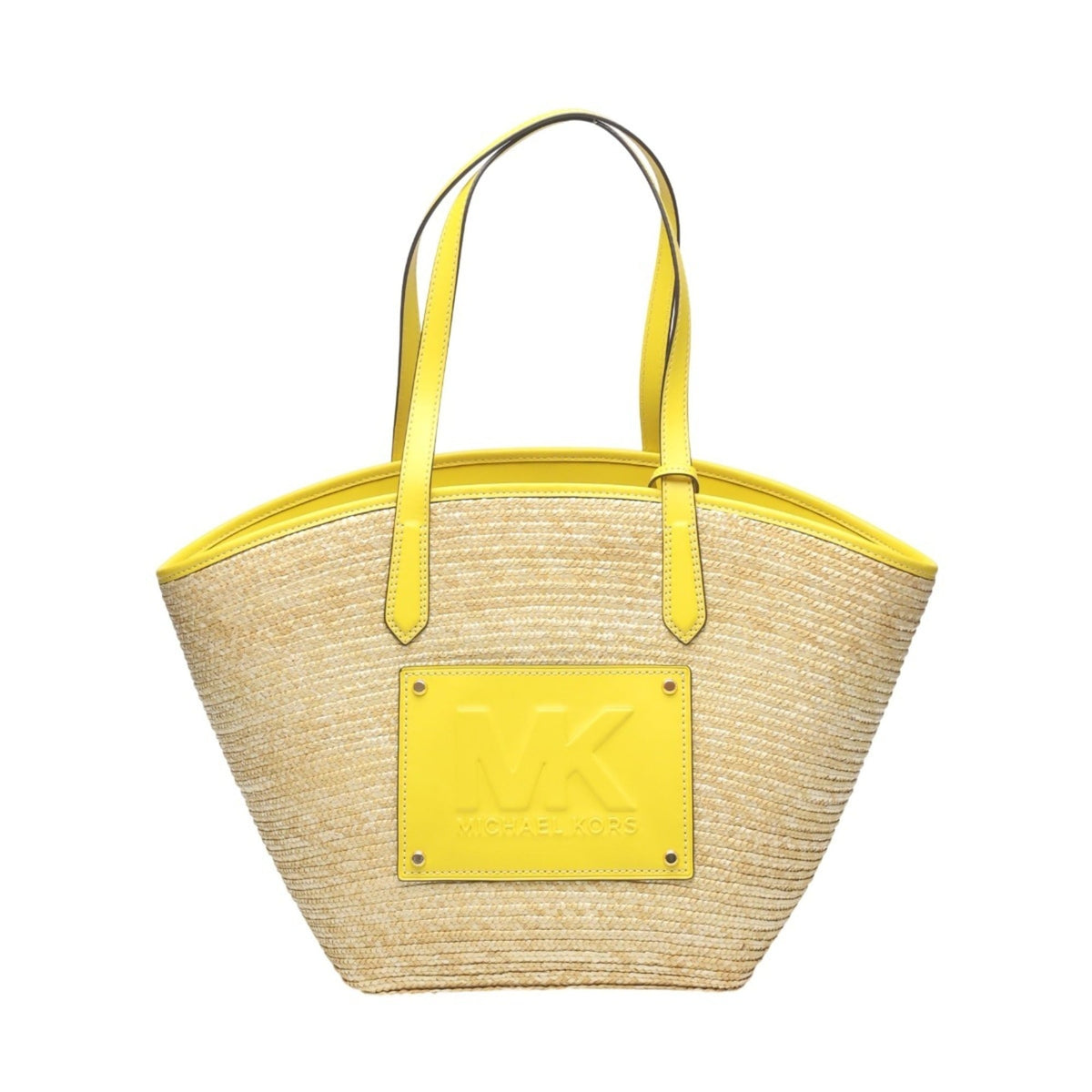 Michael Kors Yellow Straw Handbag (Pre-Owned)