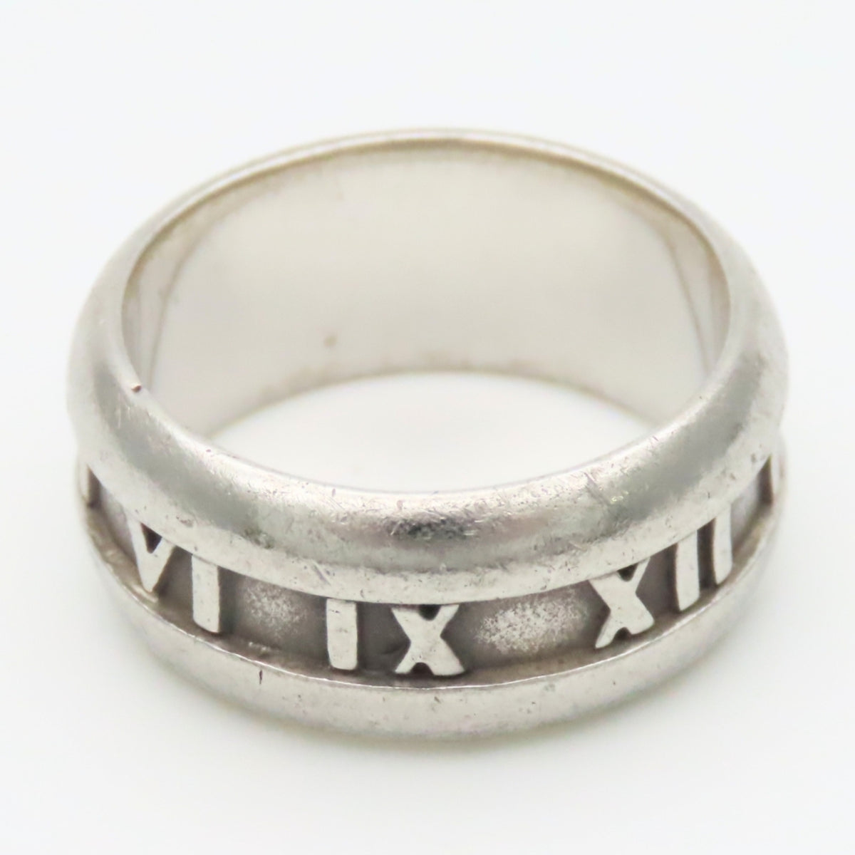 Tiffany Atlas Silver Silver 925 Band Ring (Pre-Owned)