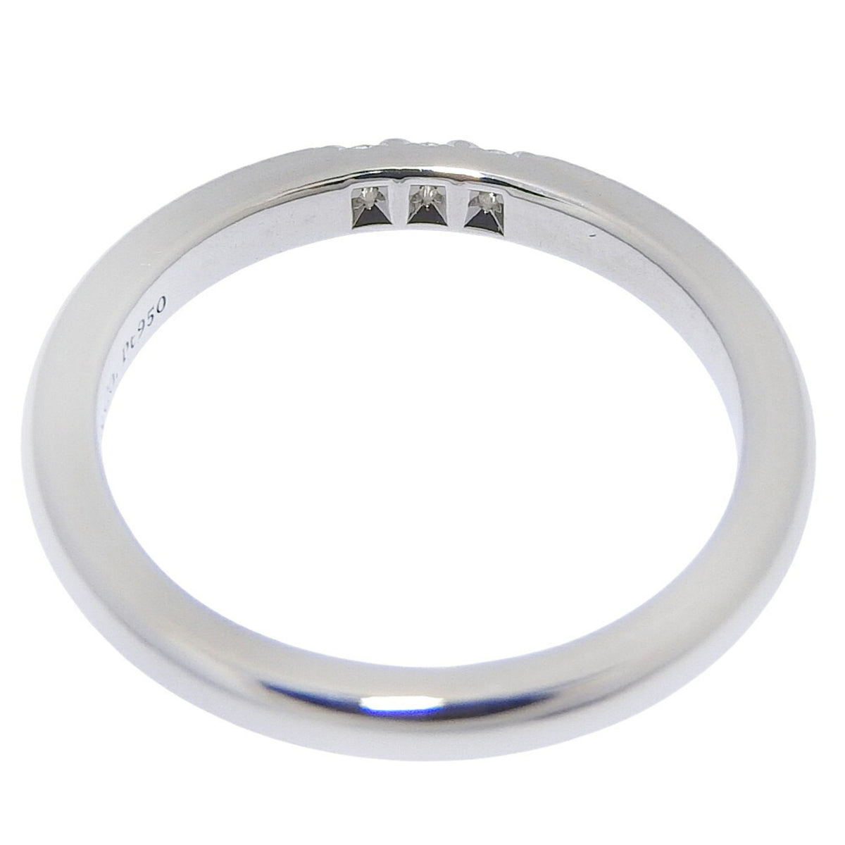 Tiffany Platinum Platinum 950 Band Ring (Pre-Owned)