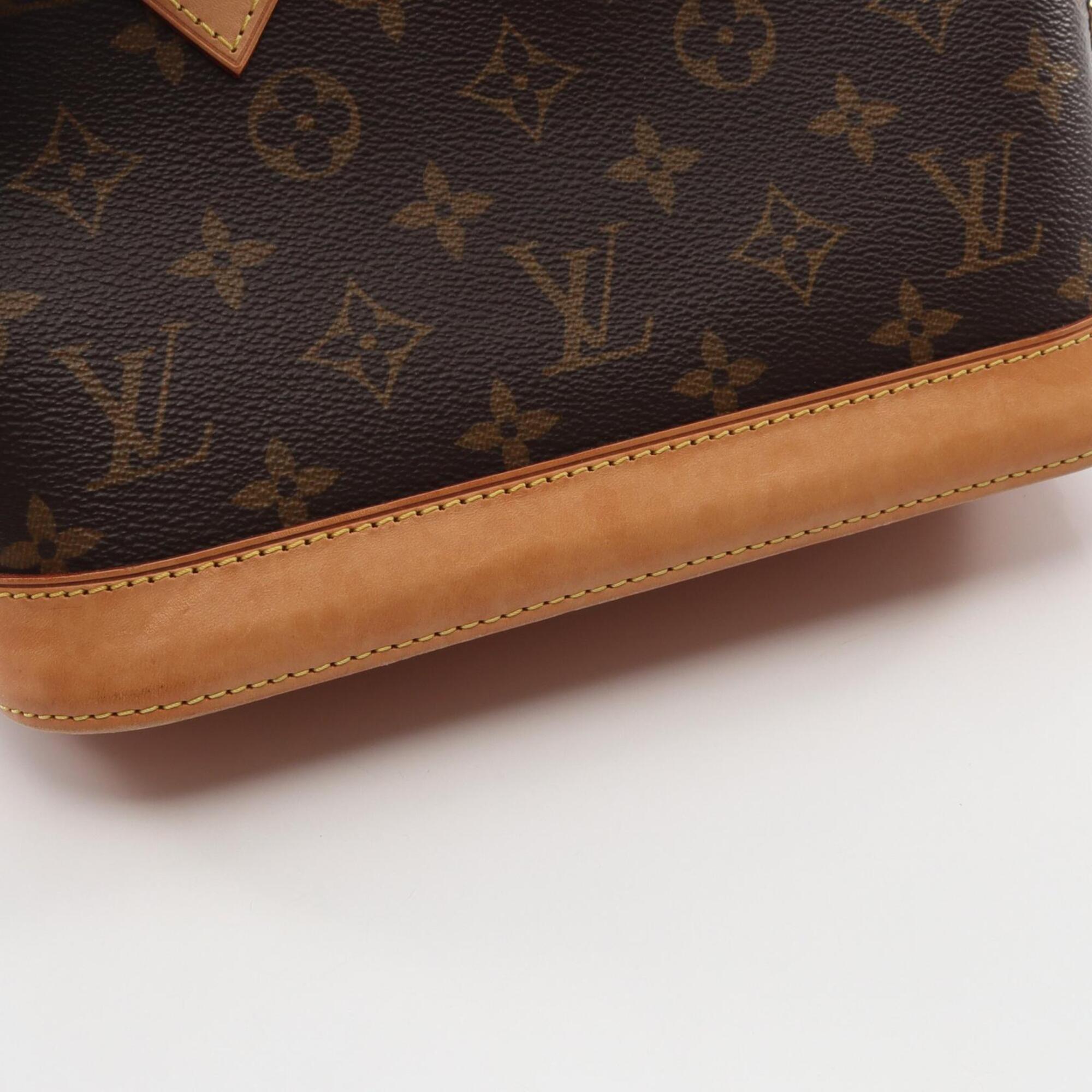 Louis Vuitton Brown Coated Canvas Leather Handbag (Pre-Owned)