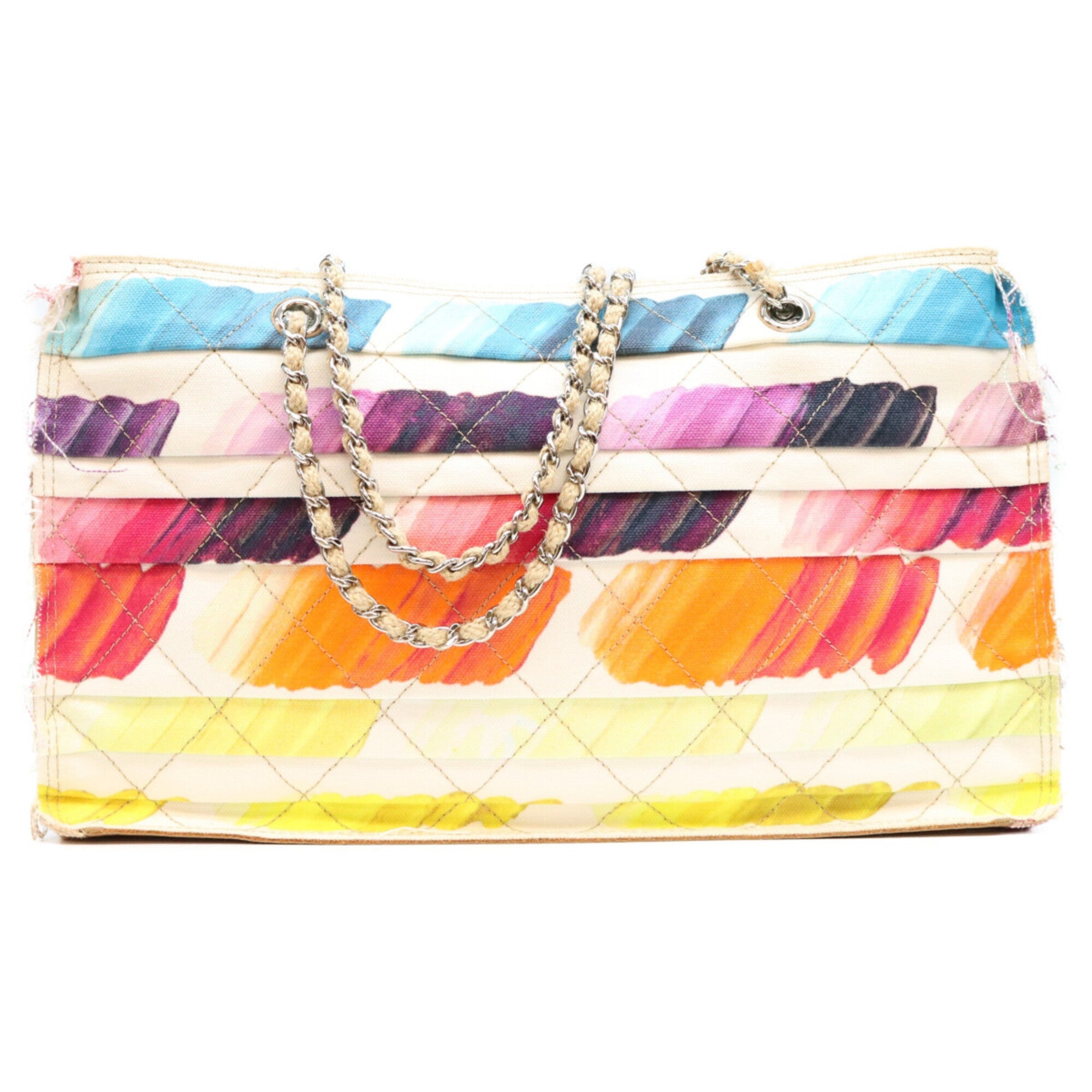 Chanel Multi-Color Canvas Tote Bag (Pre-Owned)