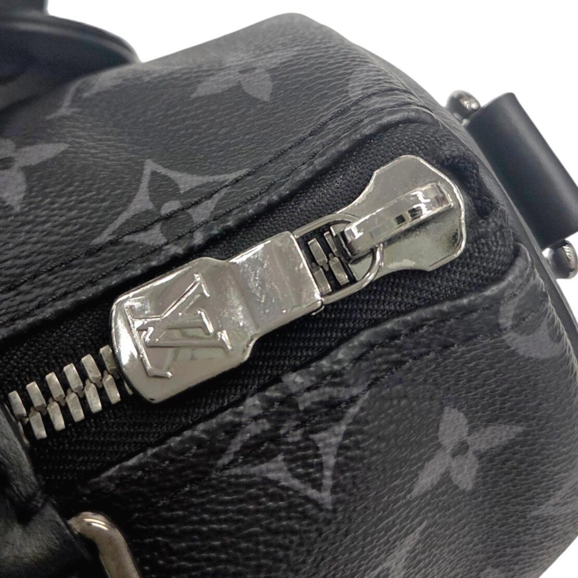 Louis Vuitton Monogram Eclipse Black Gray Monogram Eclipse Monogram Eclipse Boston Bag Shoulder Bag (Pre-Owned)