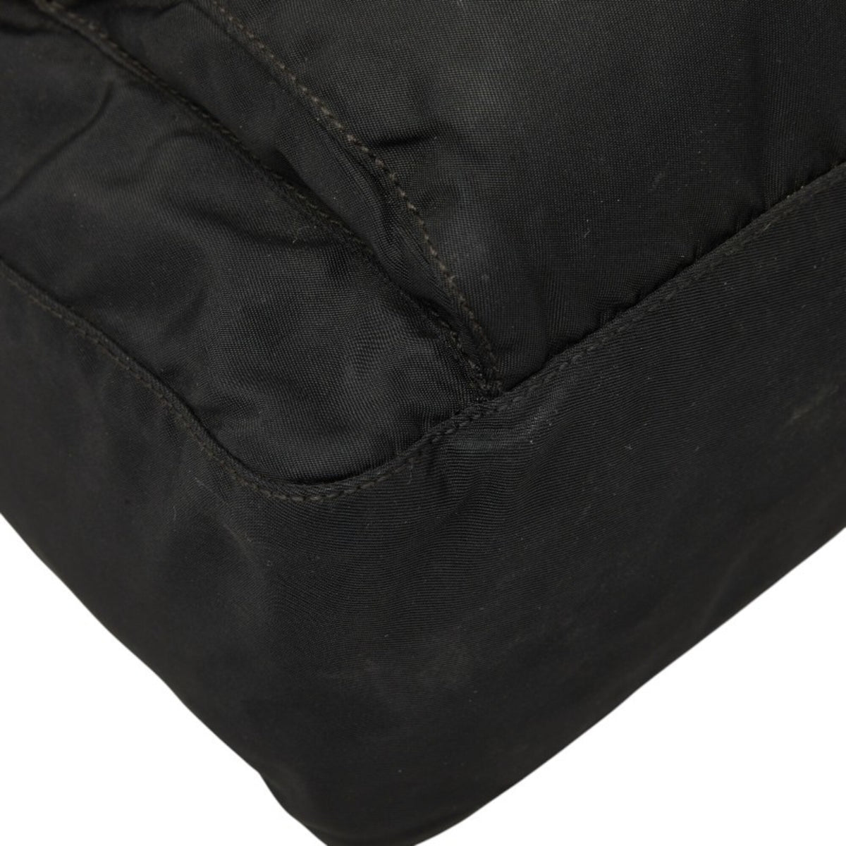 Prada Black Nylon Leather Shoulder Bag (Pre-Owned)