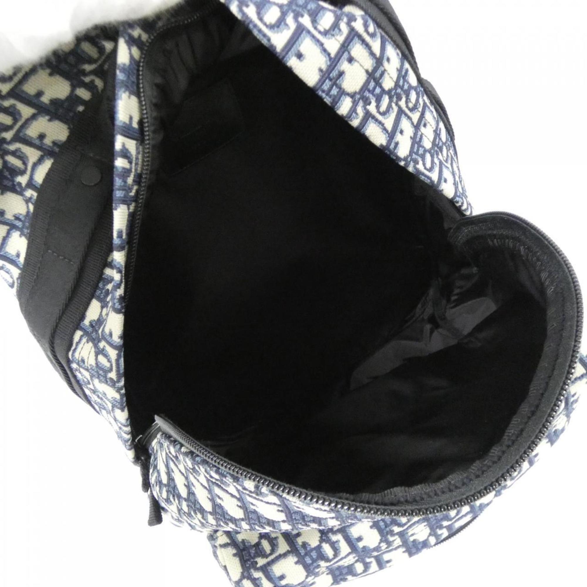Christian Dior Blue Canvas Backpack (Pre-Owned)