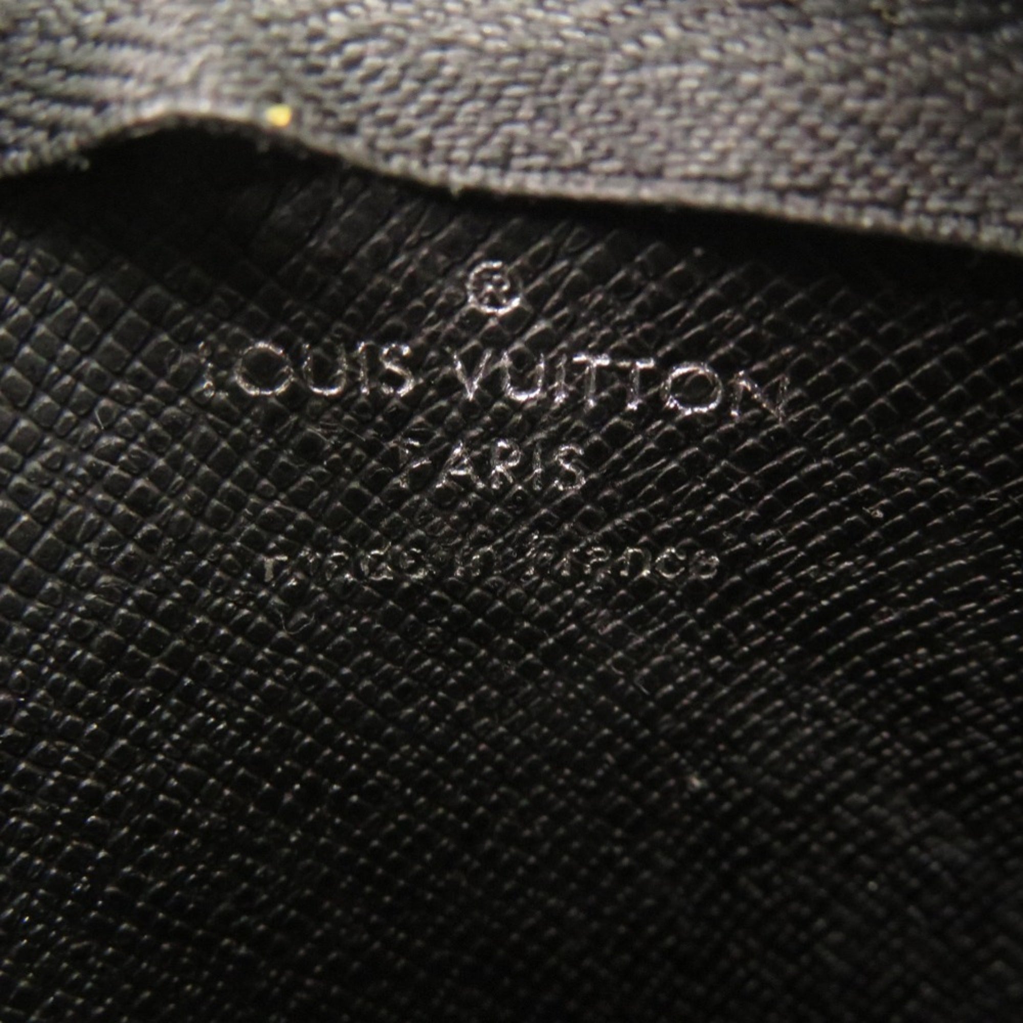 Louis Vuitton Black Damier Graphite Damier Graphite Canvas Coin Purse/Coin Case (Pre-Owned)