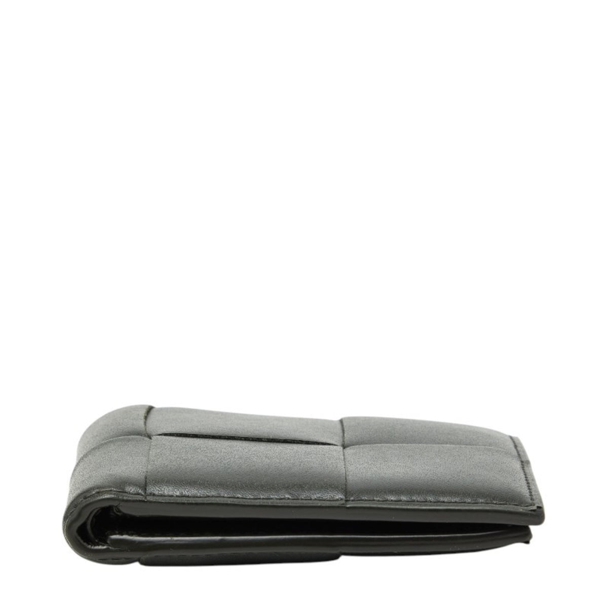 Bottega Veneta Khaki Leather Bill Wallet (Bi-Fold) (Pre-Owned)