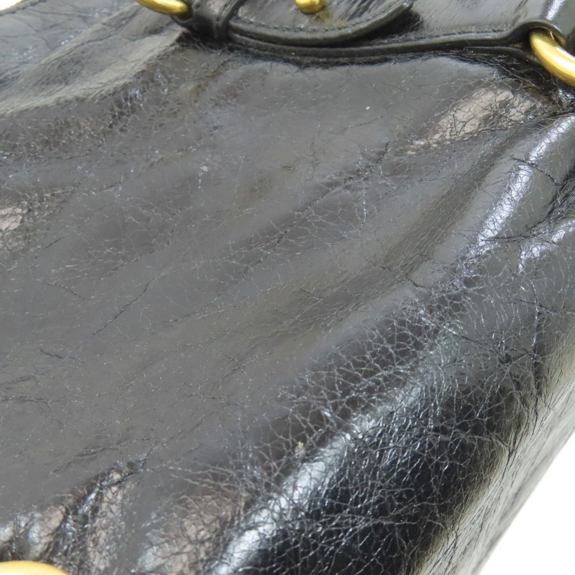 Miu Miu Black Leather Handbag (Pre-Owned)
