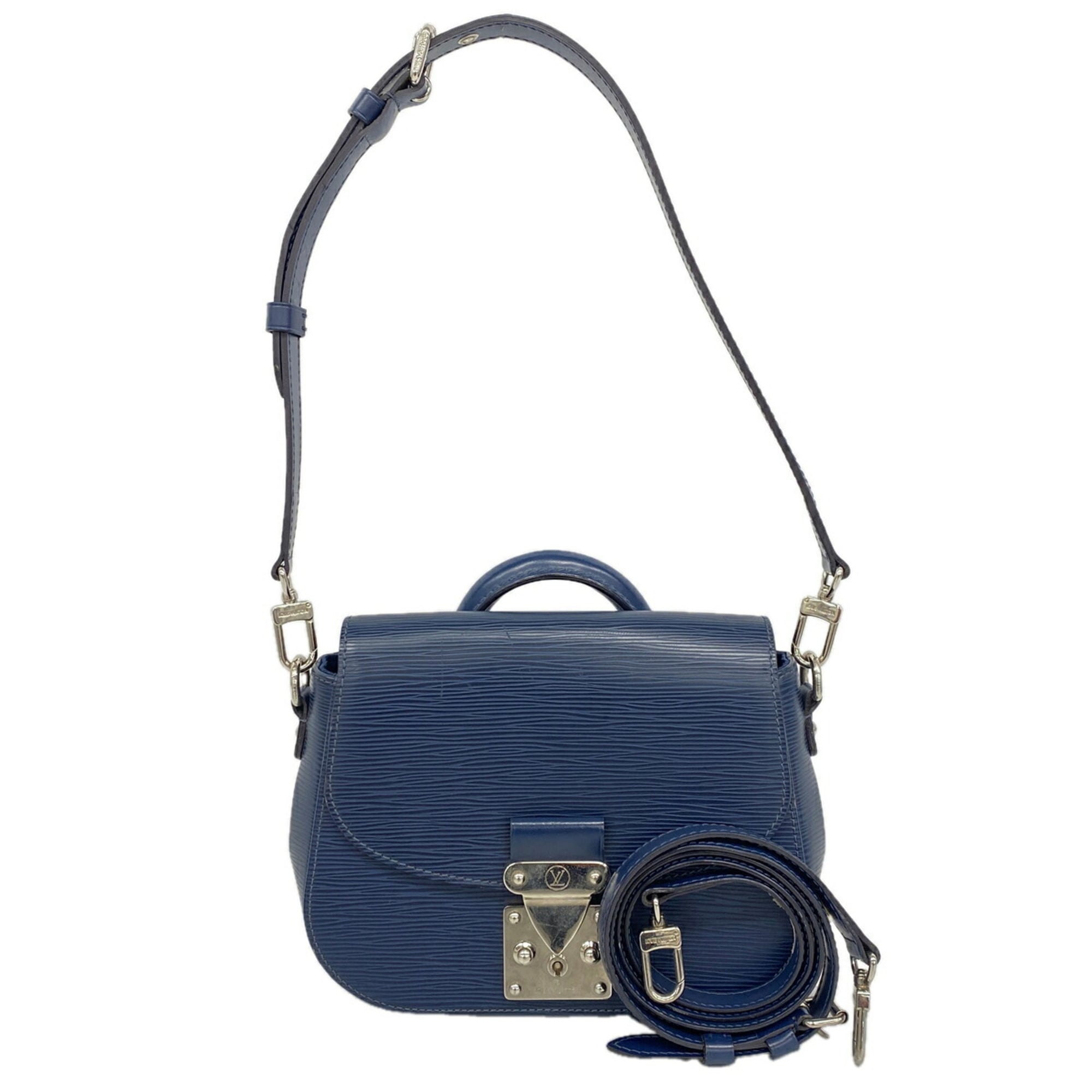 Louis Vuitton Navy Handbag (Pre-Owned)