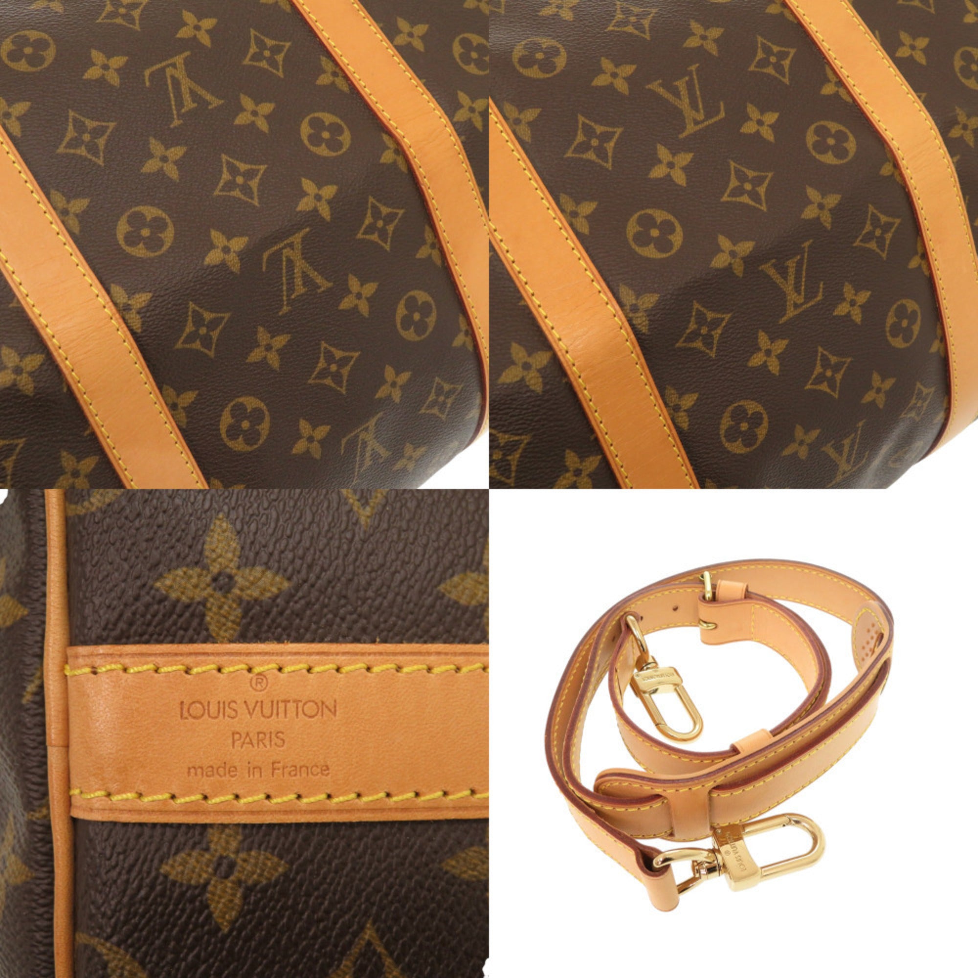 Louis Vuitton Brown Monogram Canvas Boston Bag (Pre-Owned)
