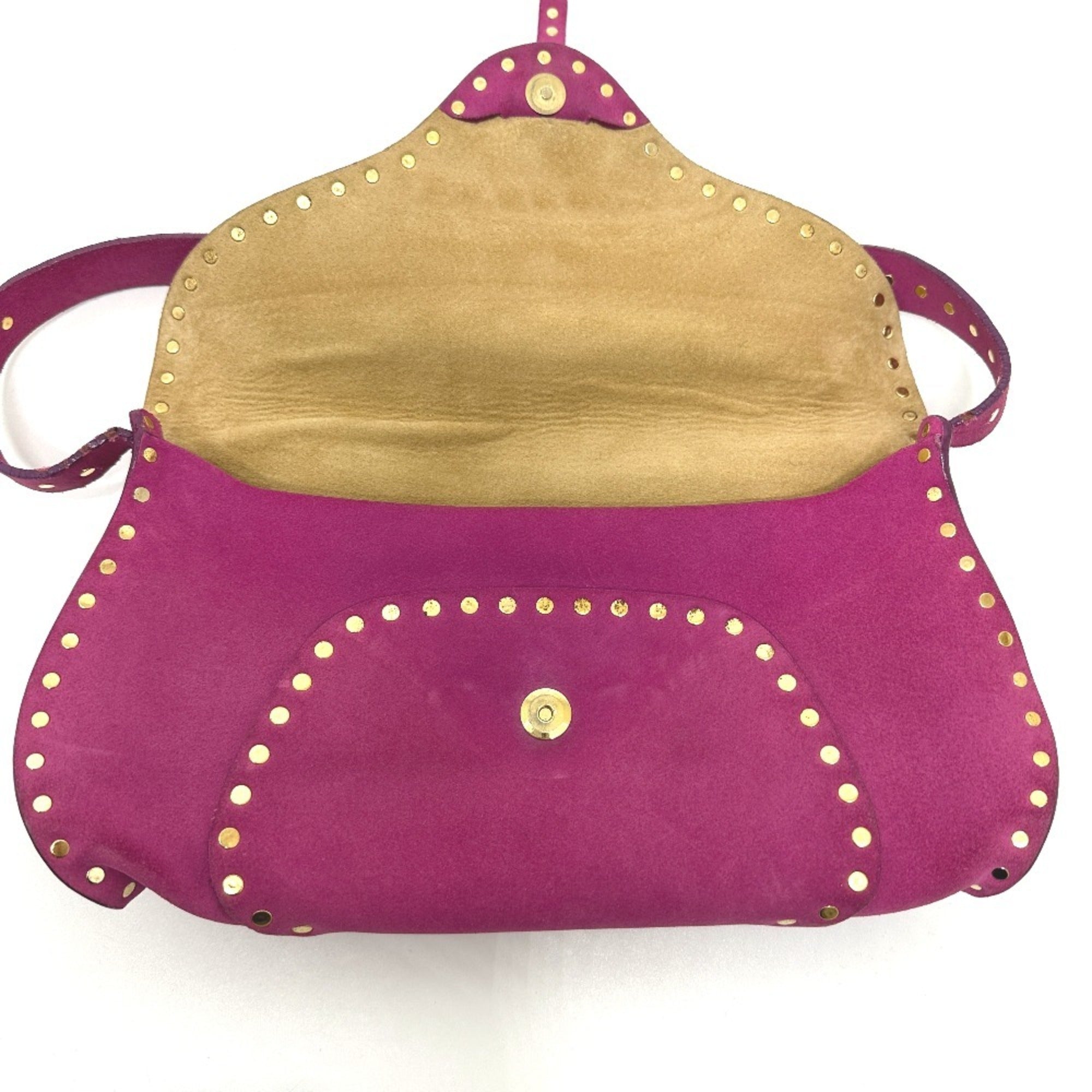 Celine Pink Suede Shoulder Bag (Pre-Owned)