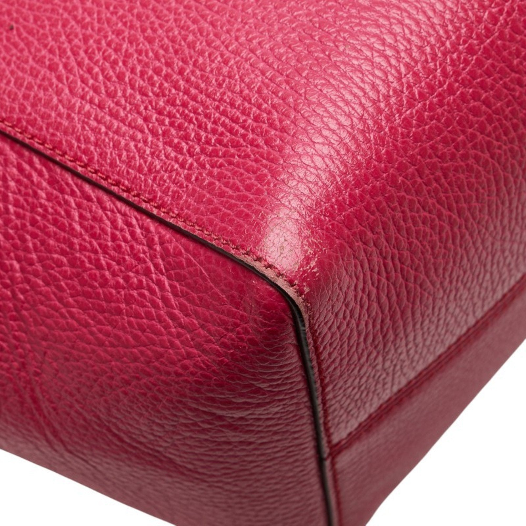 Gucci Pink Leather Tote Bag (Pre-Owned)