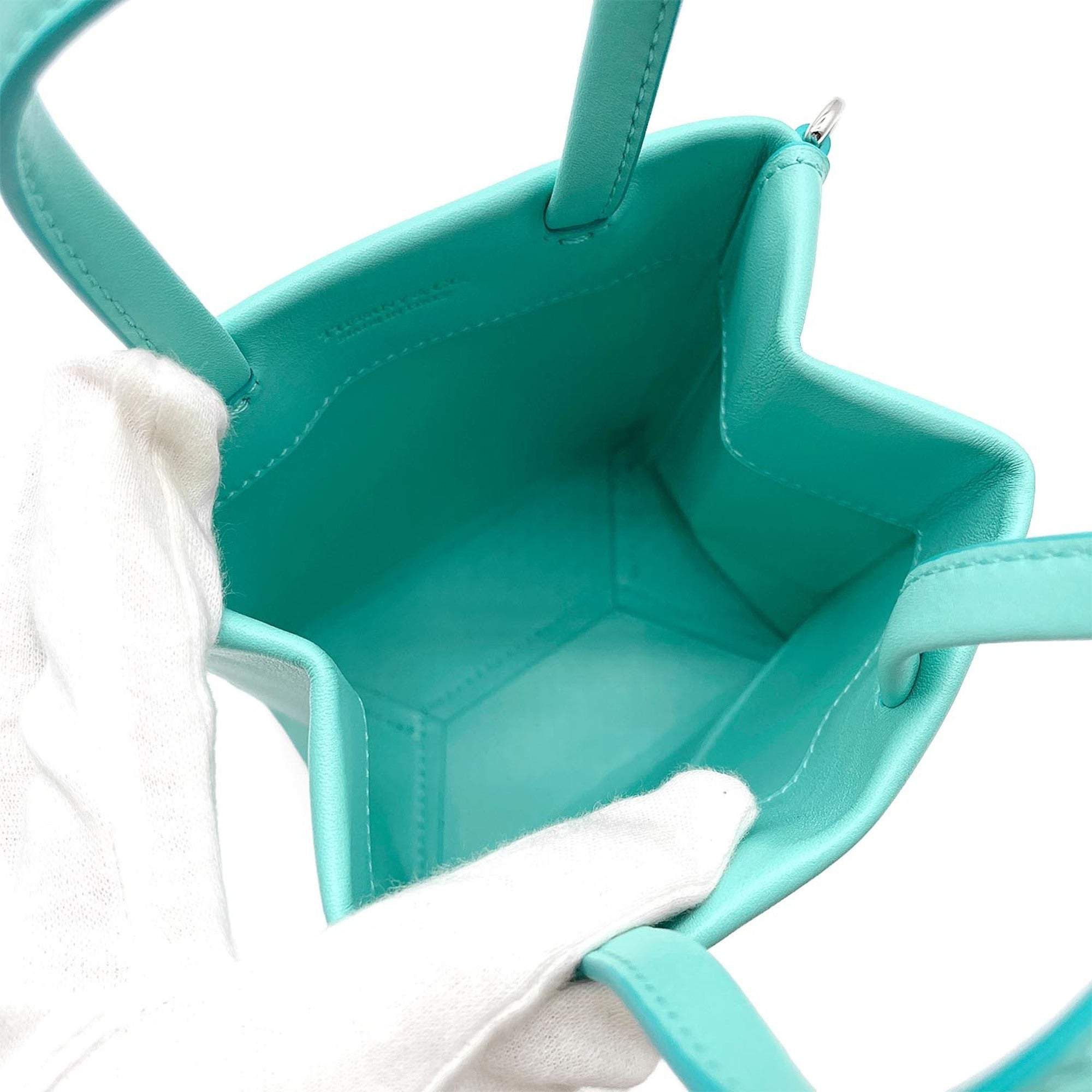 Tiffany Blue Tiffany Blue Leather Handbag (Pre-Owned)