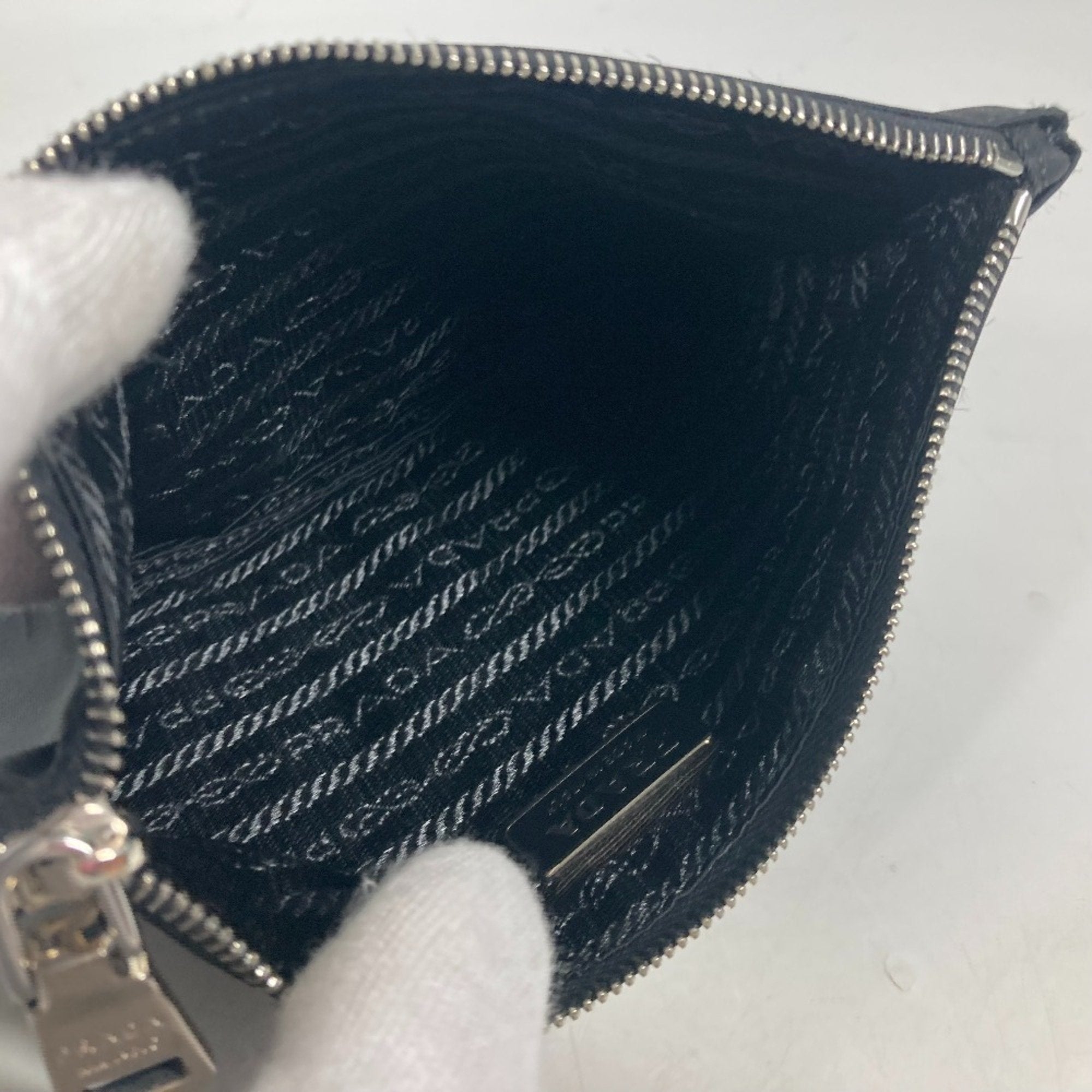 Prada Black Nylon Clutch Bag Pouch (Pre-Owned)