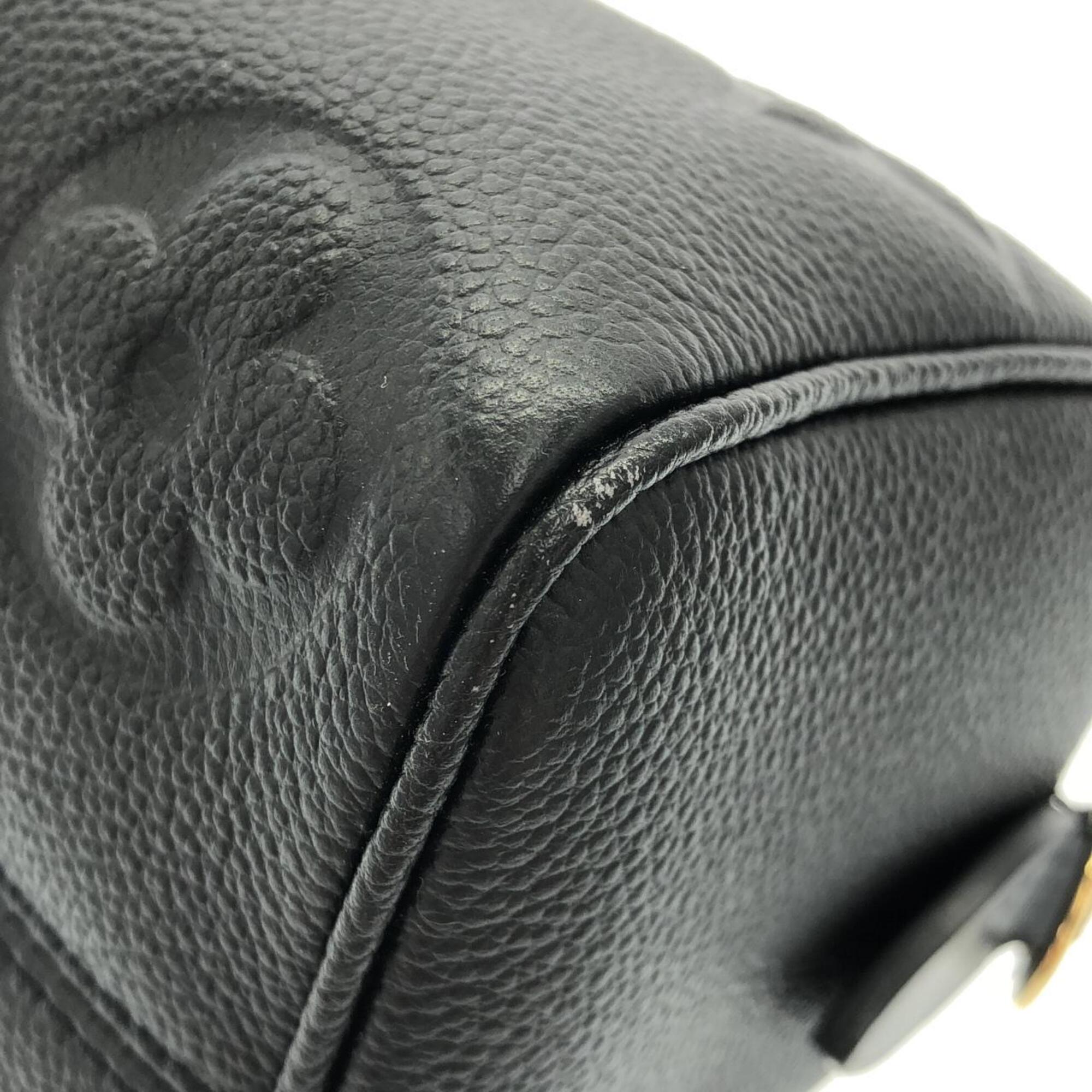 Louis Vuitton Black Leather Boston Bag (Pre-Owned)