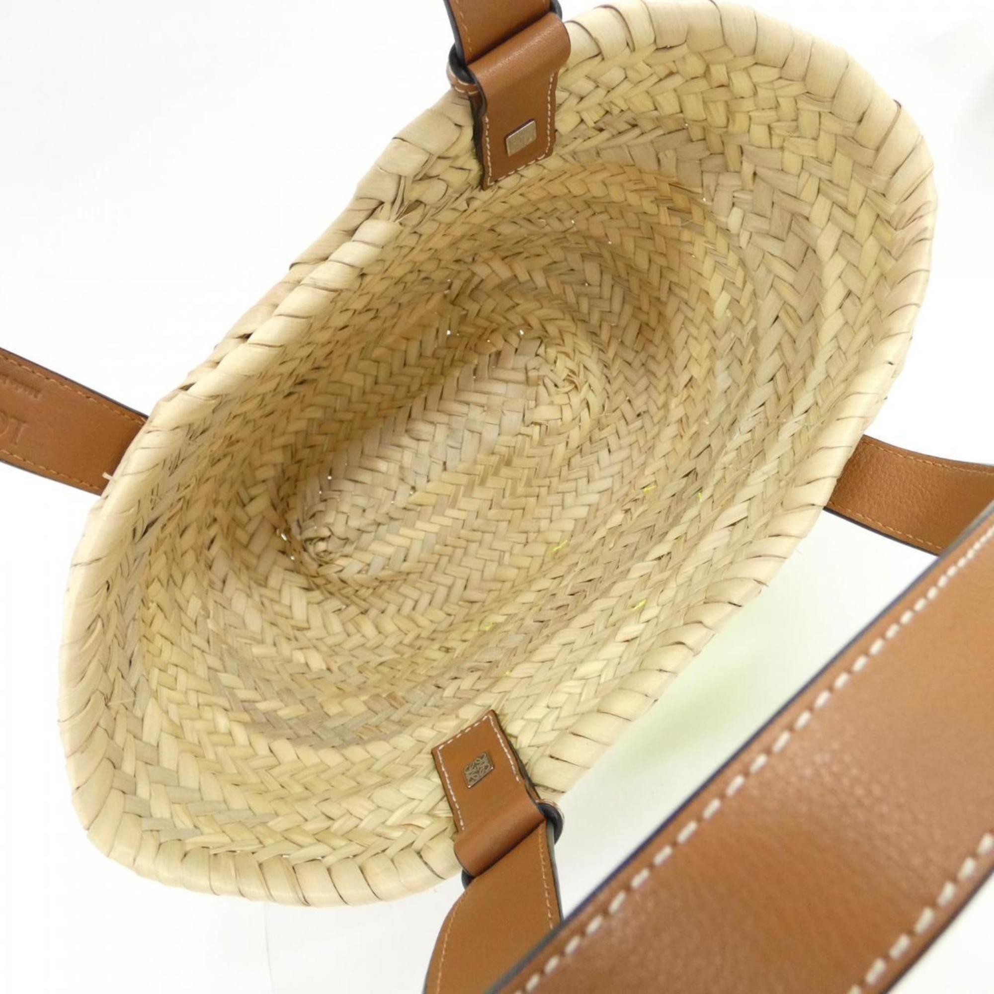 Loewe Yellow Leather Basket Handbag (Pre-Owned)