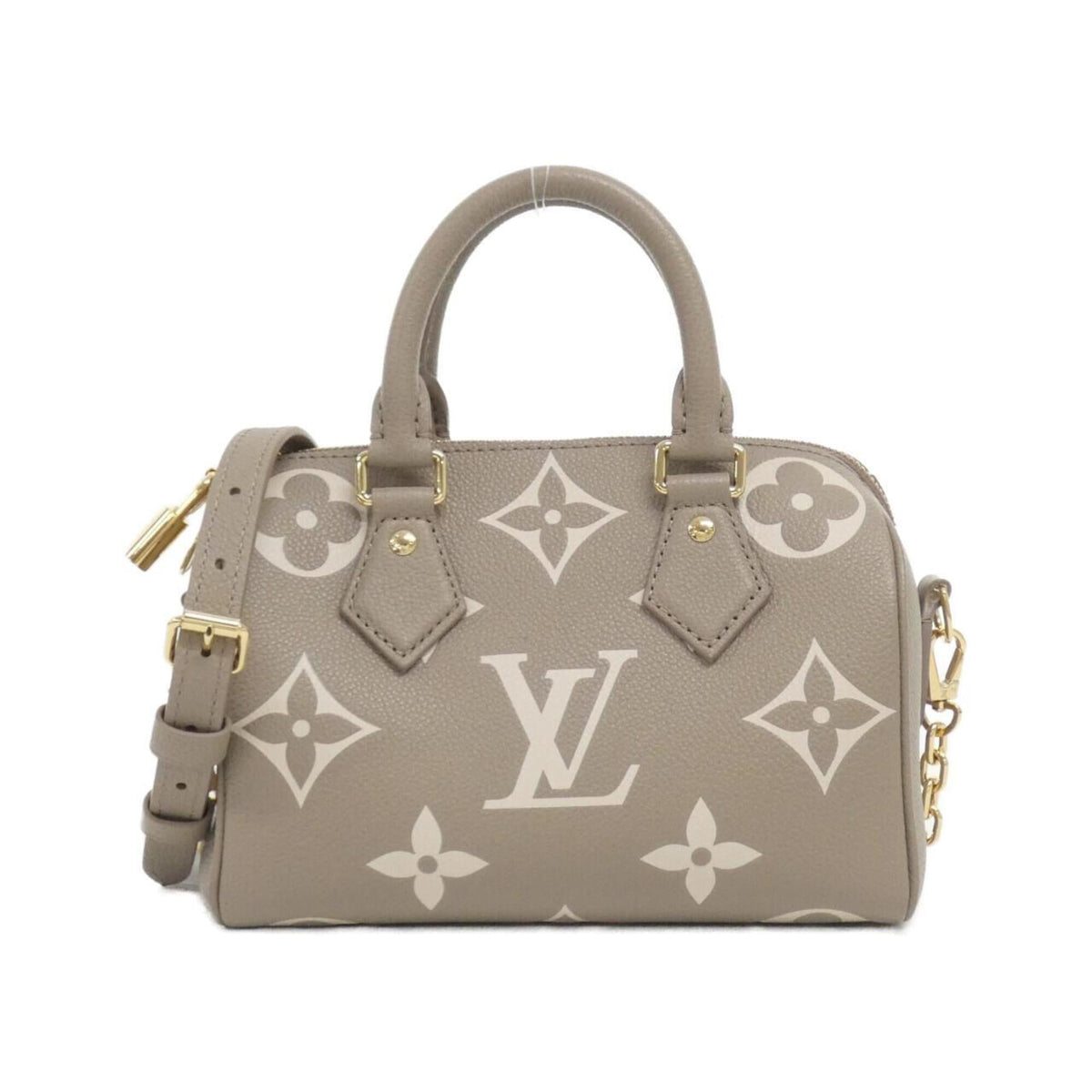 Louis Vuitton Monogram Empreinte Tourterelle Leather Boston Bag (Pre-Owned)