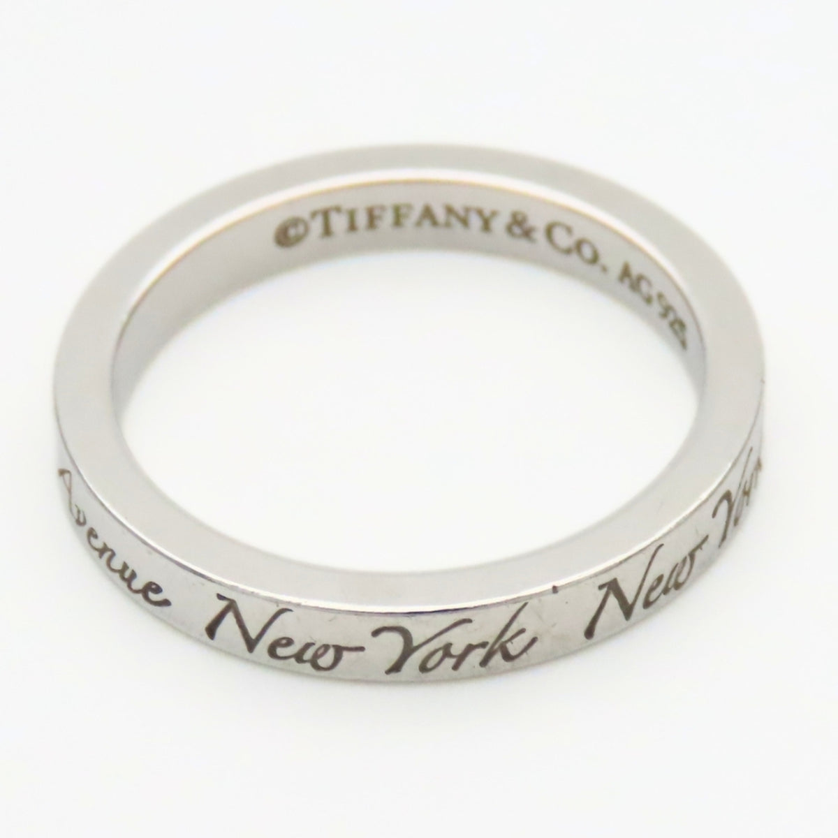 Tiffany Silver Silver 925 Band Ring (Pre-Owned)