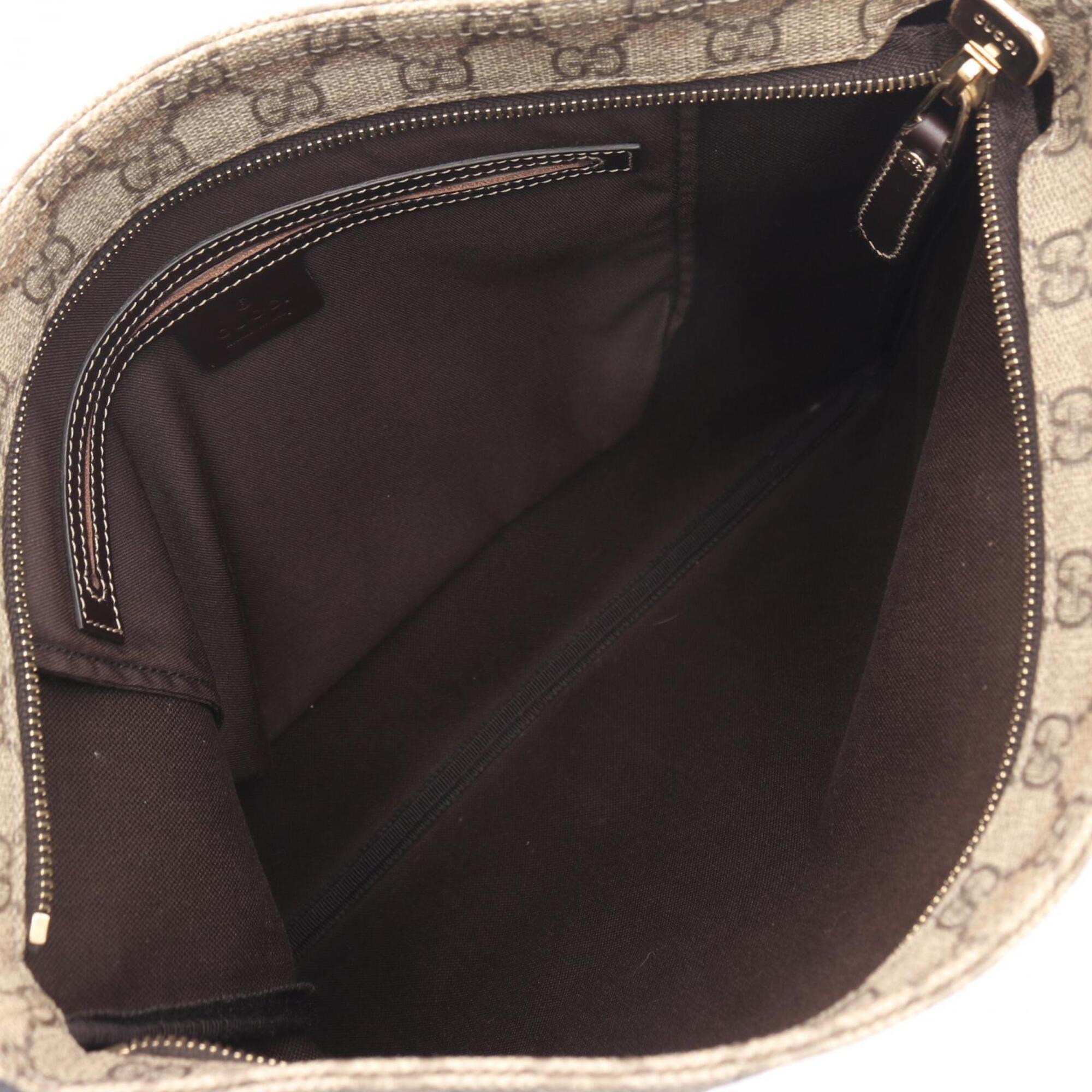 Gucci Beige Brown Pvc Leather Handbag Shoulder Bag (Pre-Owned)