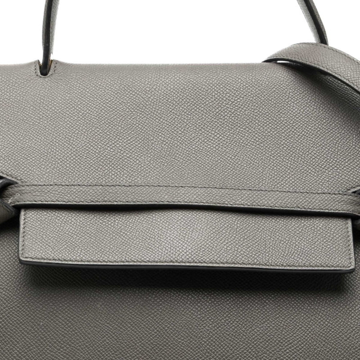Celine Gray Leather Handbag Shoulder Bag (Pre-Owned)