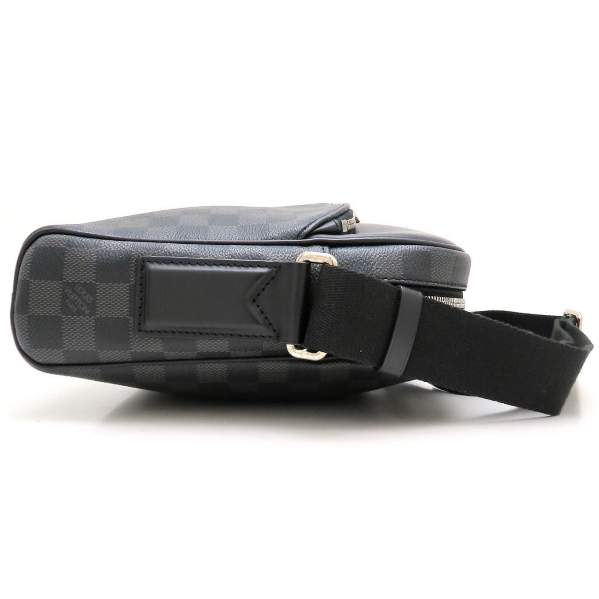 Louis Vuitton Black Damier Canvas Damier Graphite Gray Damier Graphite Shoulder Bag (Pre-Owned)