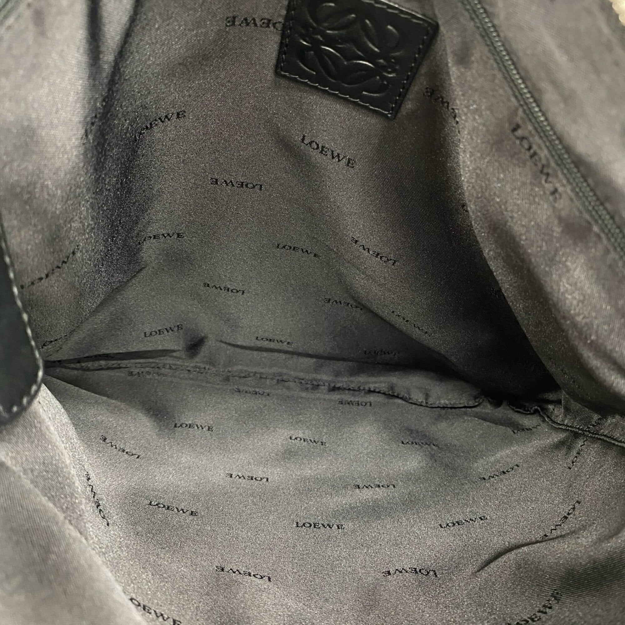Loewe Black Leather Handbag Tote Bag (Pre-Owned)