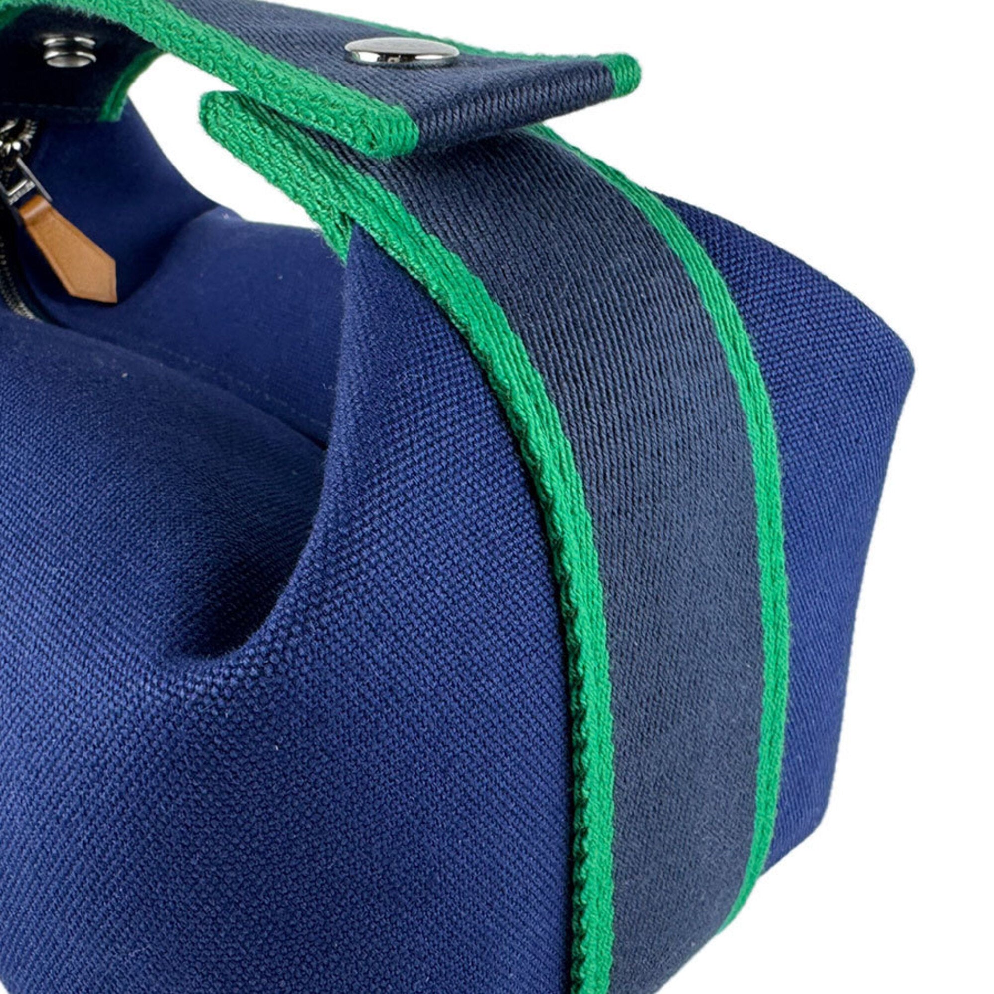 Hermes Navy Canvas Handbag Pouch (Pre-Owned)