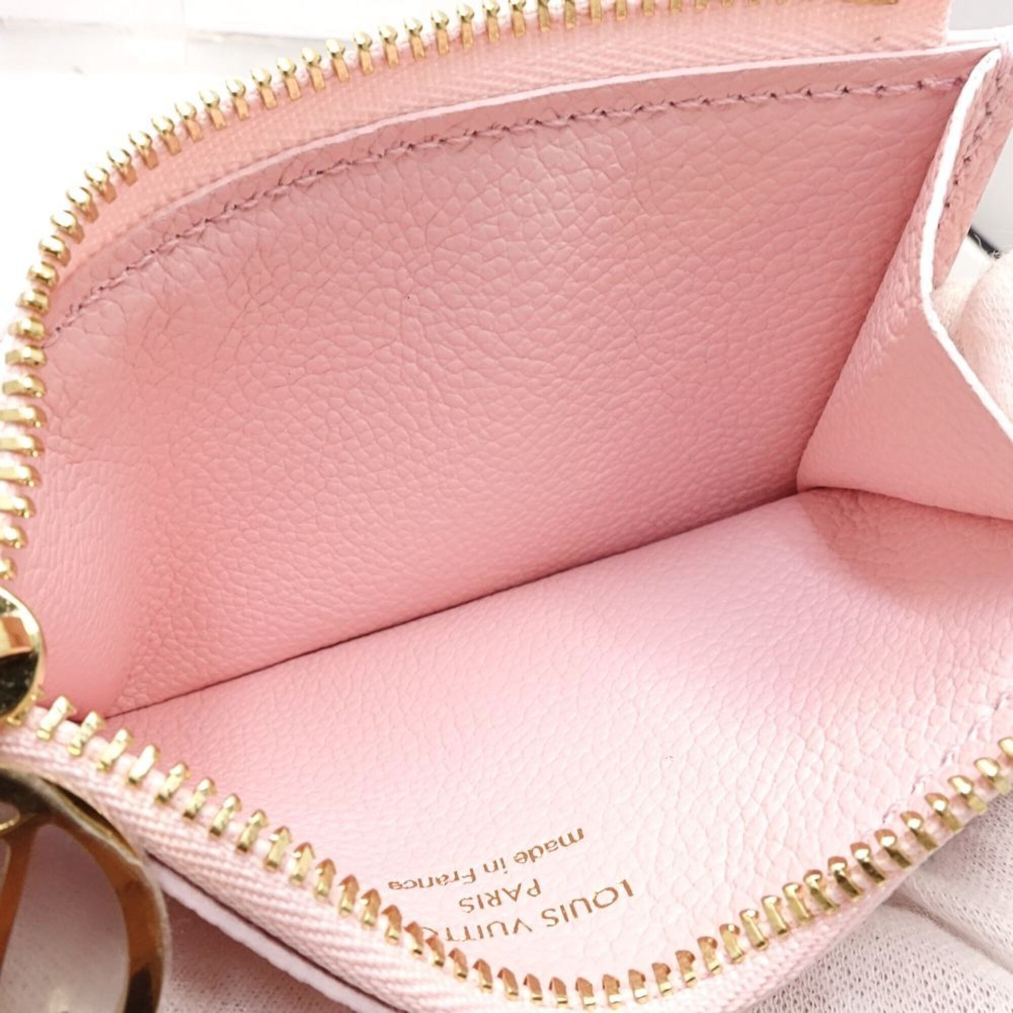 Louis Vuitton Pink Leather Coin Purse/Coin Case (Pre-Owned)