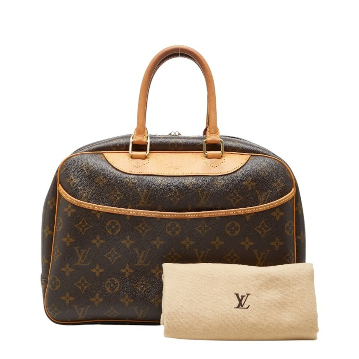 Louis Vuitton Brown Pvc Leather Handbag (Pre-Owned)