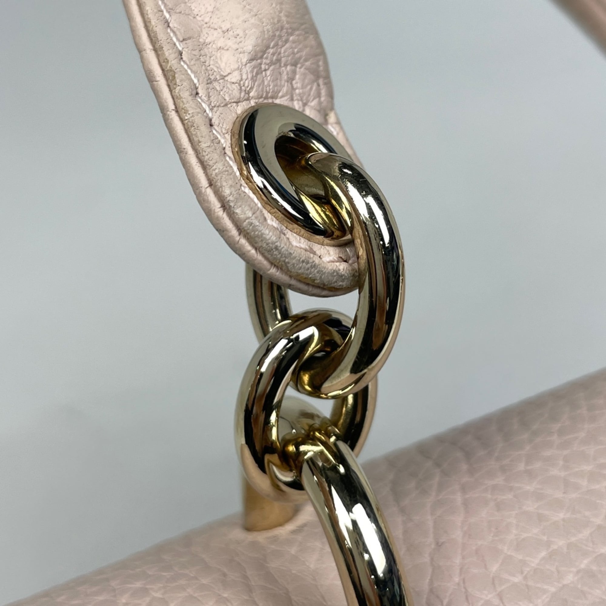 Christian Dior Pink Beige Leather Handbag (Pre-Owned)