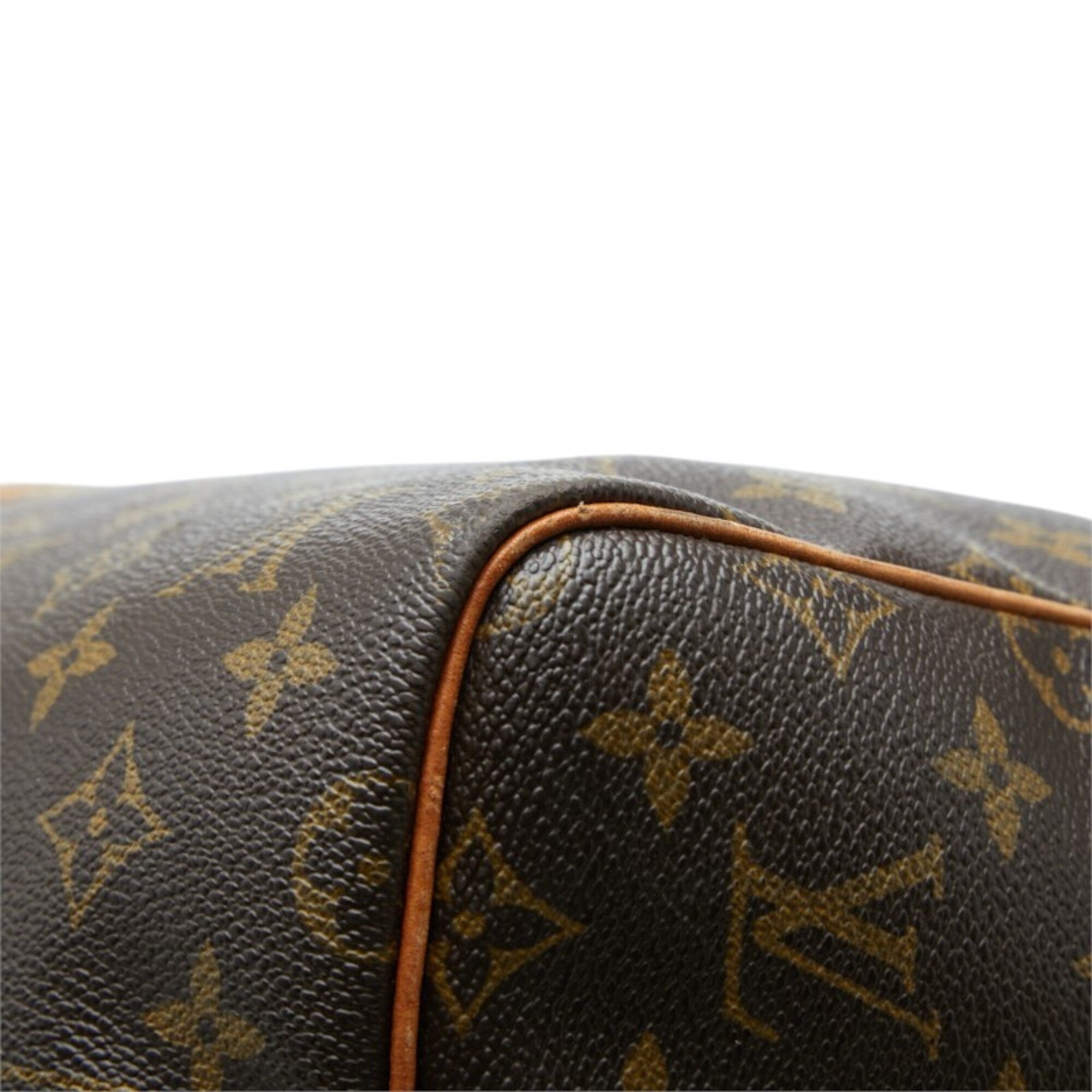 Louis Vuitton Brown Pvc Leather Boston Bag (Pre-Owned)