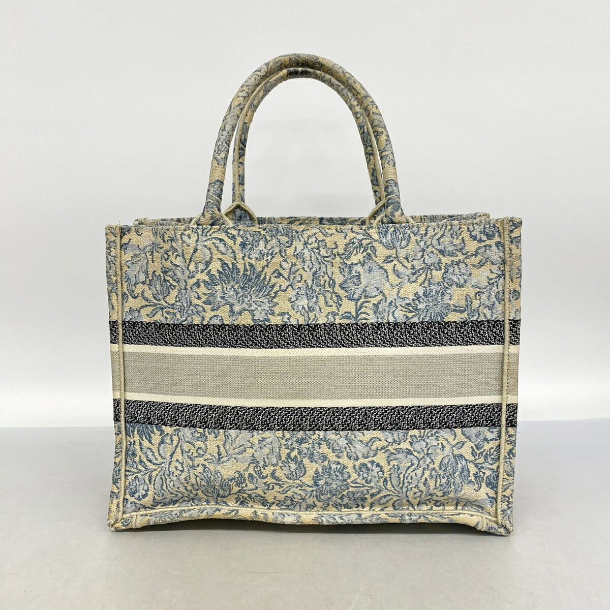 Christian Dior Light Blue Canvas Tote Bag (Pre-Owned)