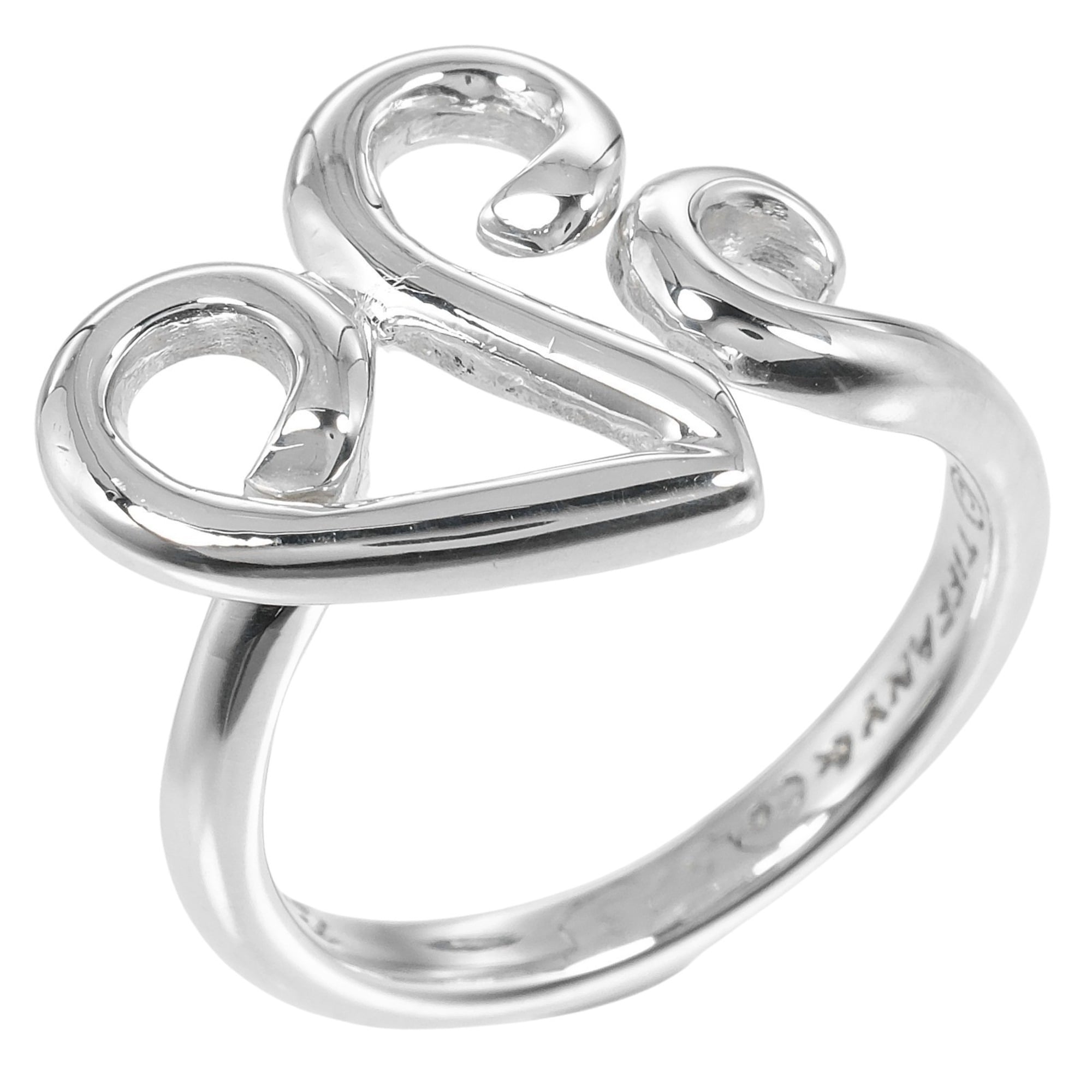 Tiffany Silver Silver 925 Band Ring (Pre-Owned)
