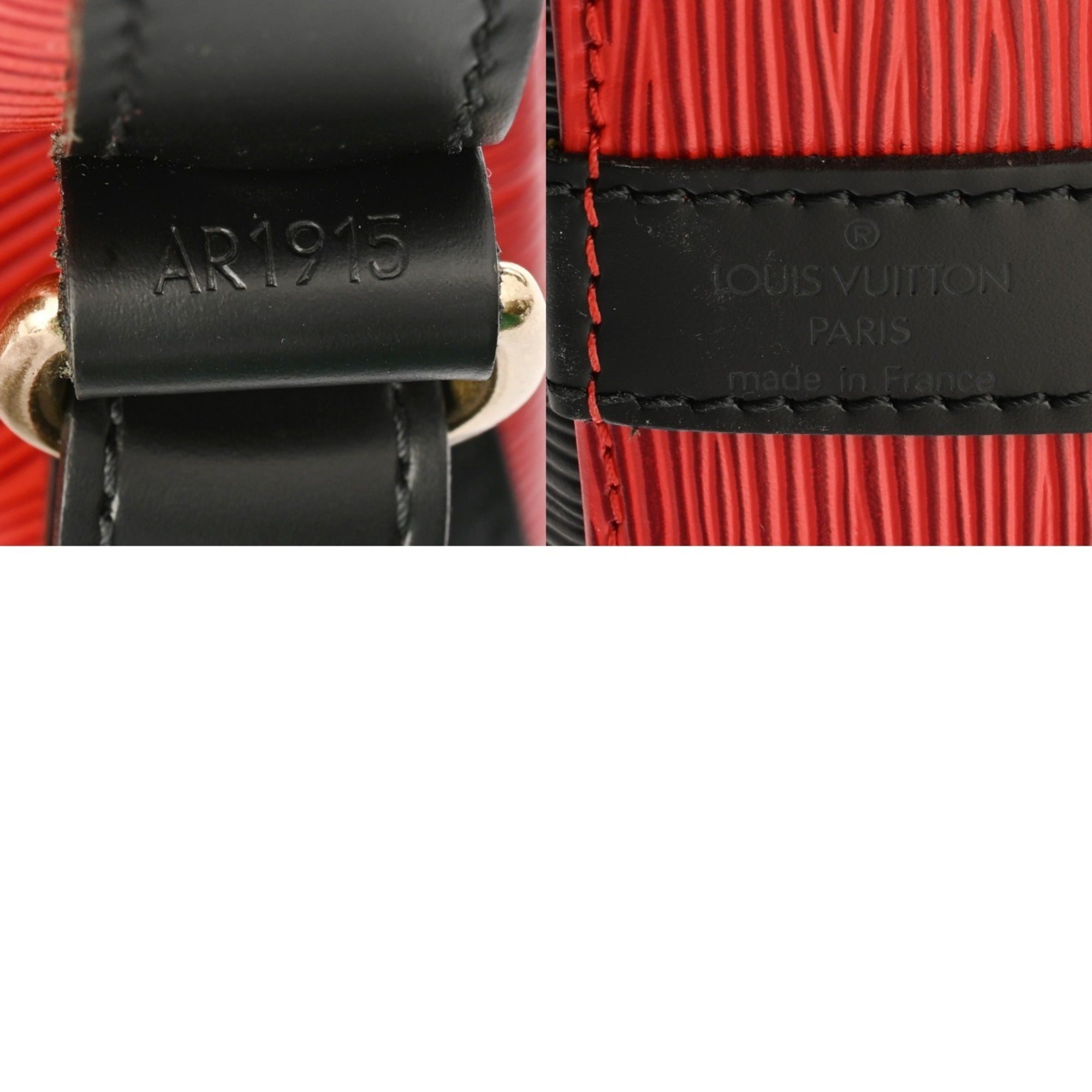 Louis Vuitton Noir Red Color Epi Leather Shoulder Bag (Pre-Owned)
