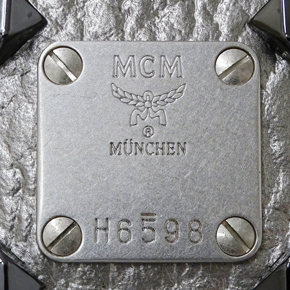Mcm Black Canvas Handbag Pouch (Pre-Owned)