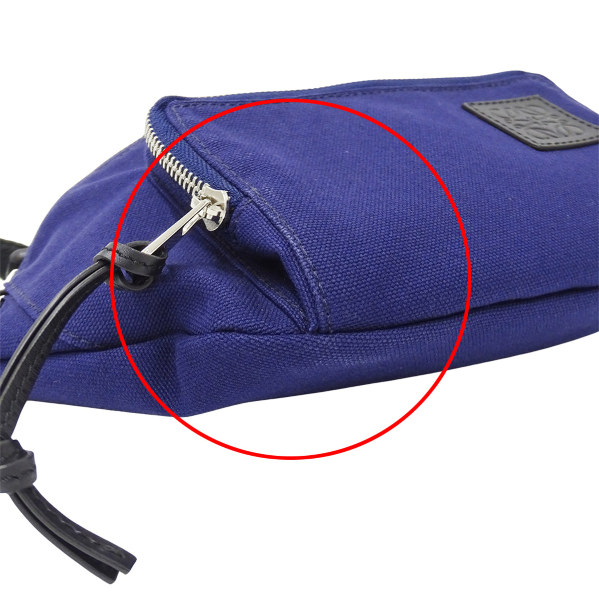 Loewe Navy Canvas Sling Bag (Pre-Owned)
