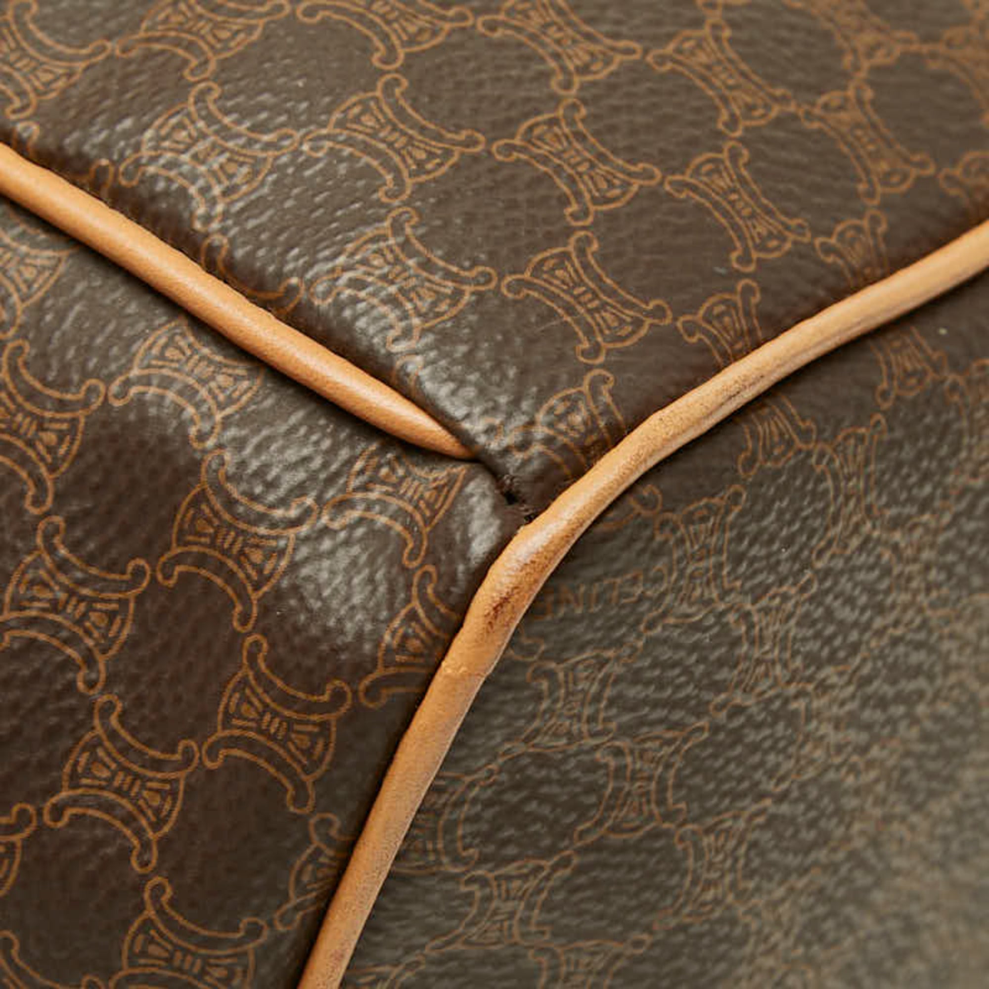 Celine Brown Pvc Leather Backpack (Pre-Owned)