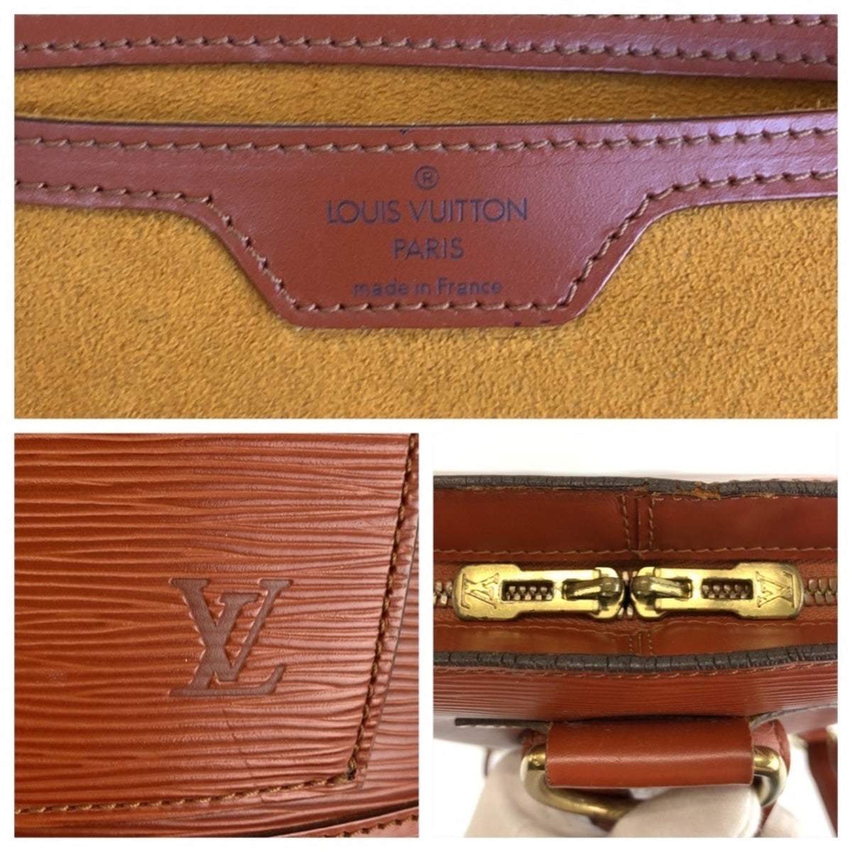 Louis Vuitton Brown Leather Backpack (Pre-Owned)