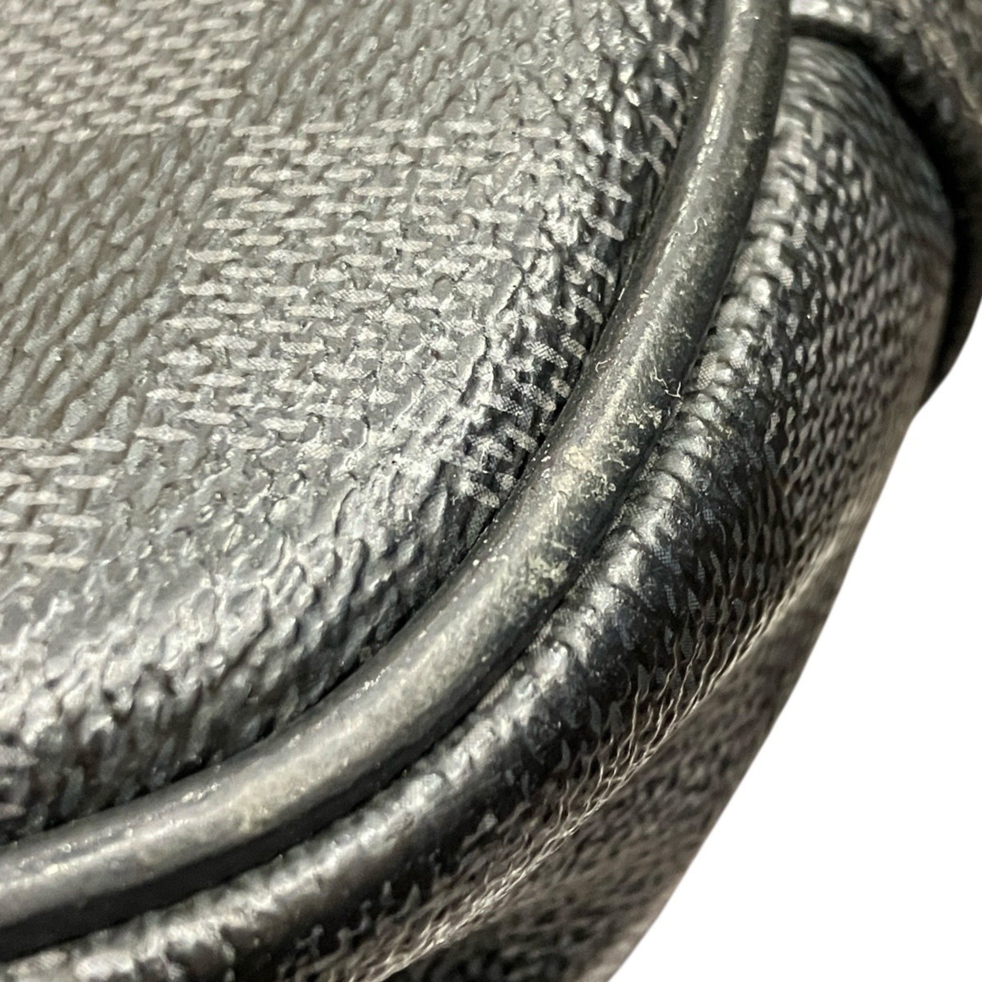 Louis Vuitton Black Gray Pvc Messenger Bag (Pre-Owned)