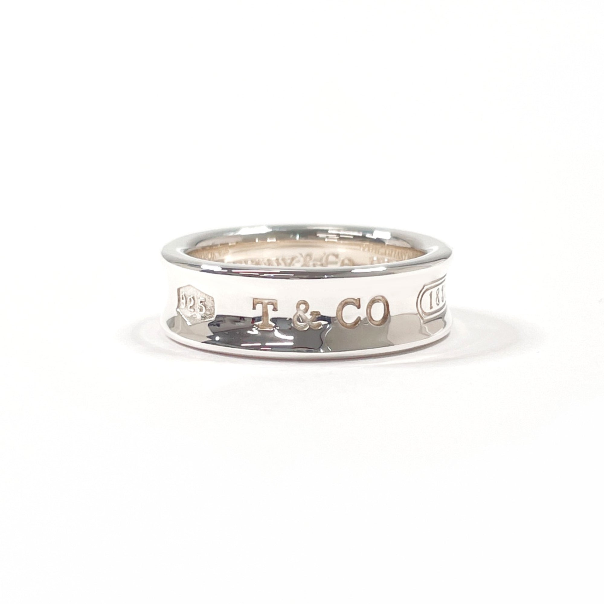 Tiffany Silver Silver 925 Band Ring (Pre-Owned)
