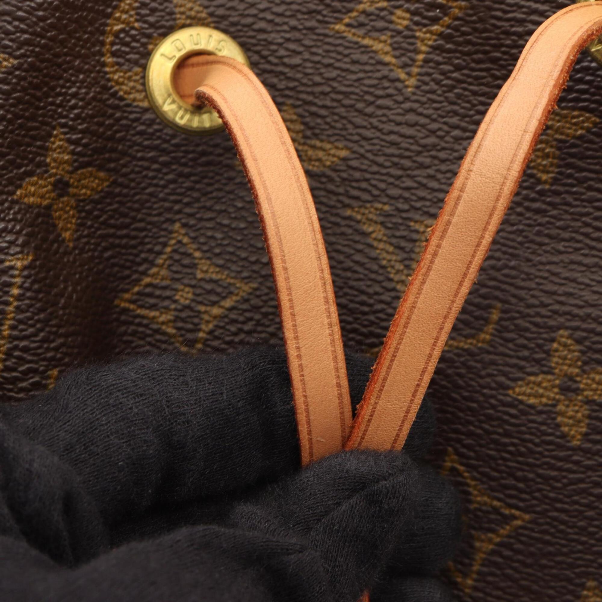 Louis Vuitton Brown Monogram Coated Canvas Leather Backpack (Pre-Owned)