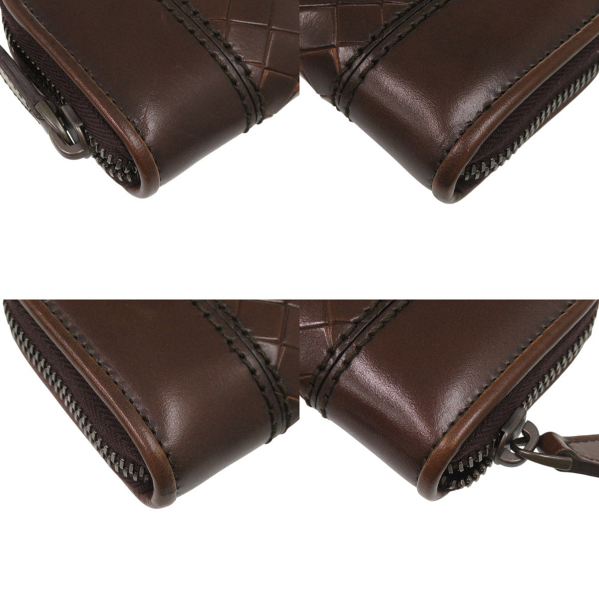 Bottega Veneta Brown Leather Coin Purse/Coin Case (Pre-Owned)