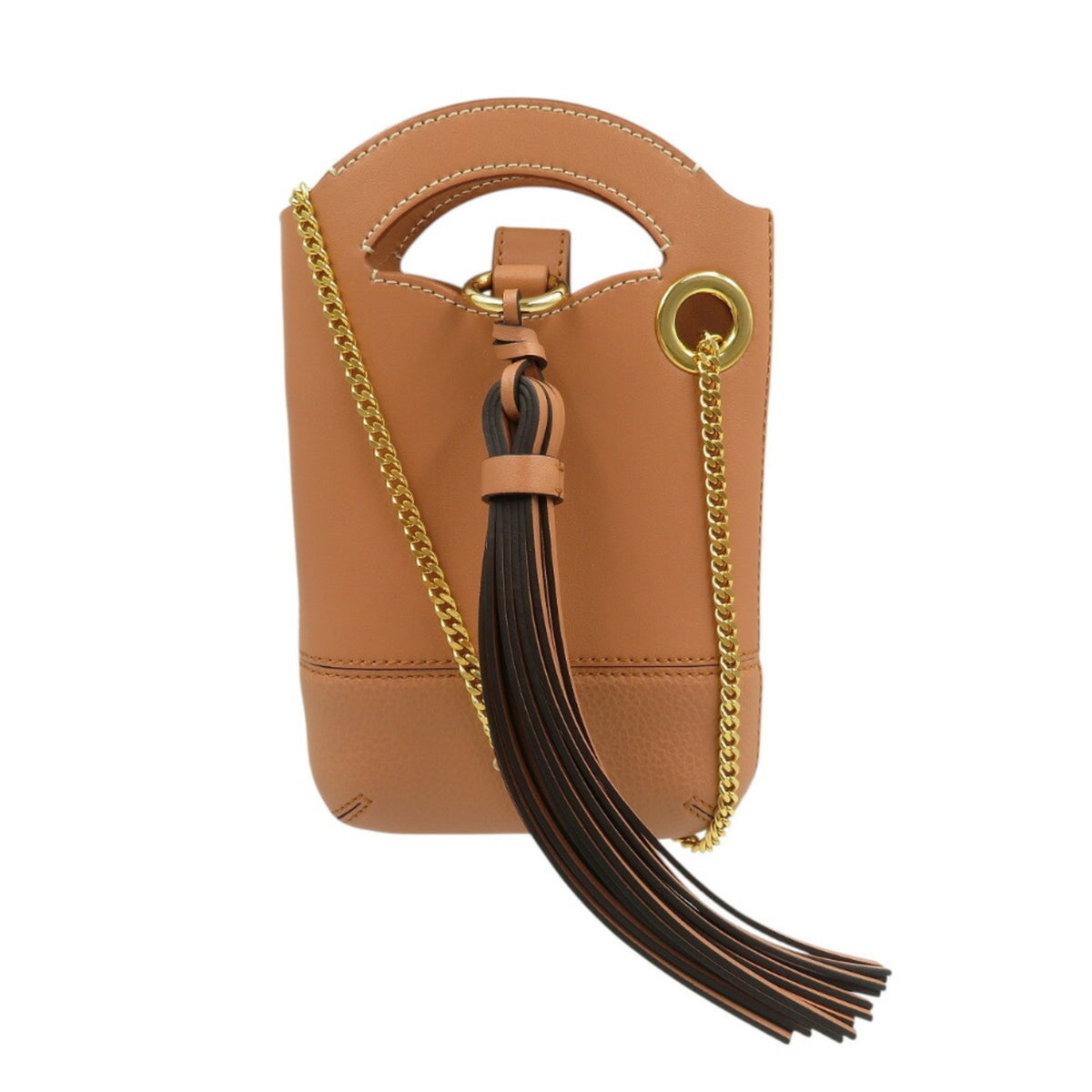 Chloé Brown Leather Pouch (Pre-Owned)