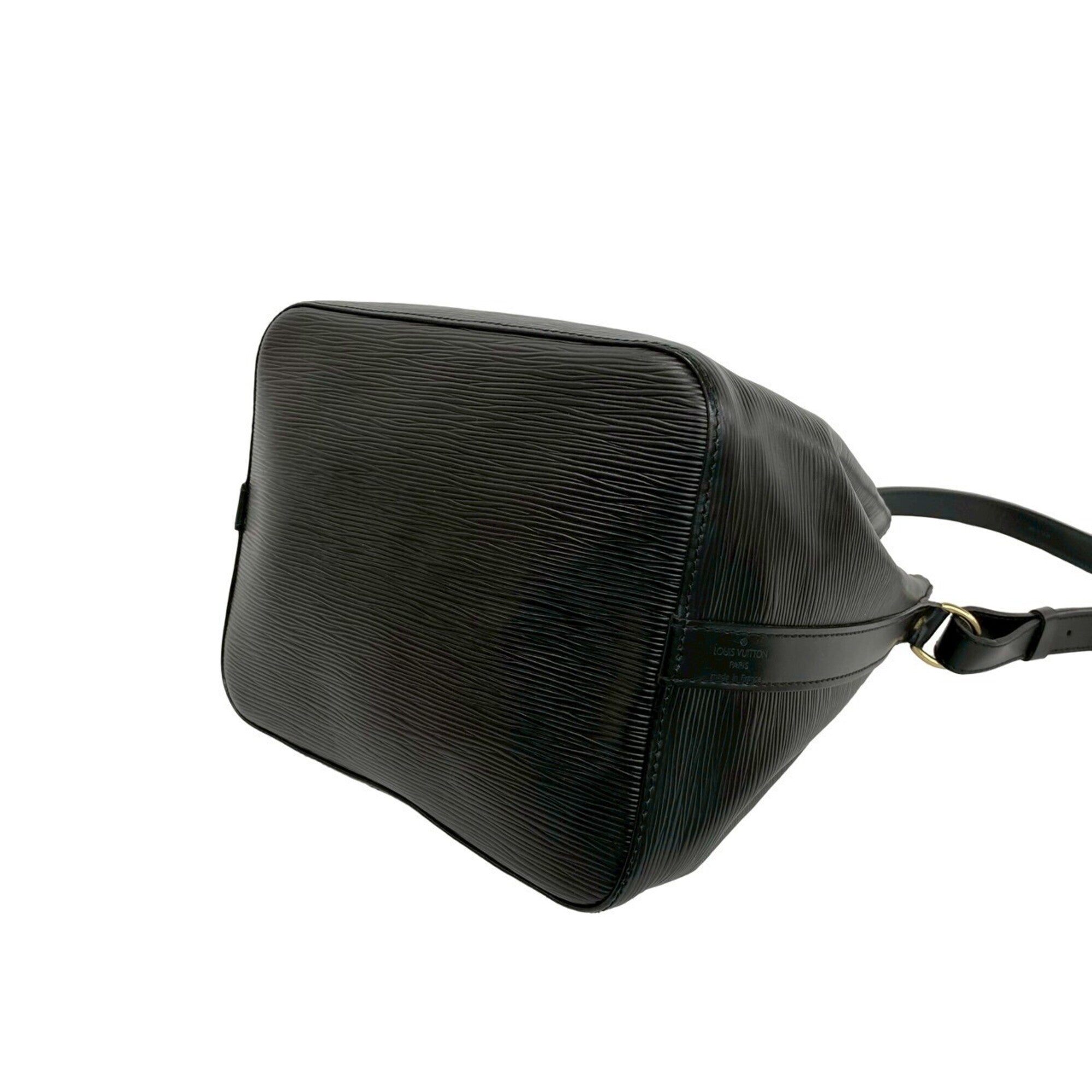 Louis Vuitton Black Leather Shoulder Bag (Pre-Owned)