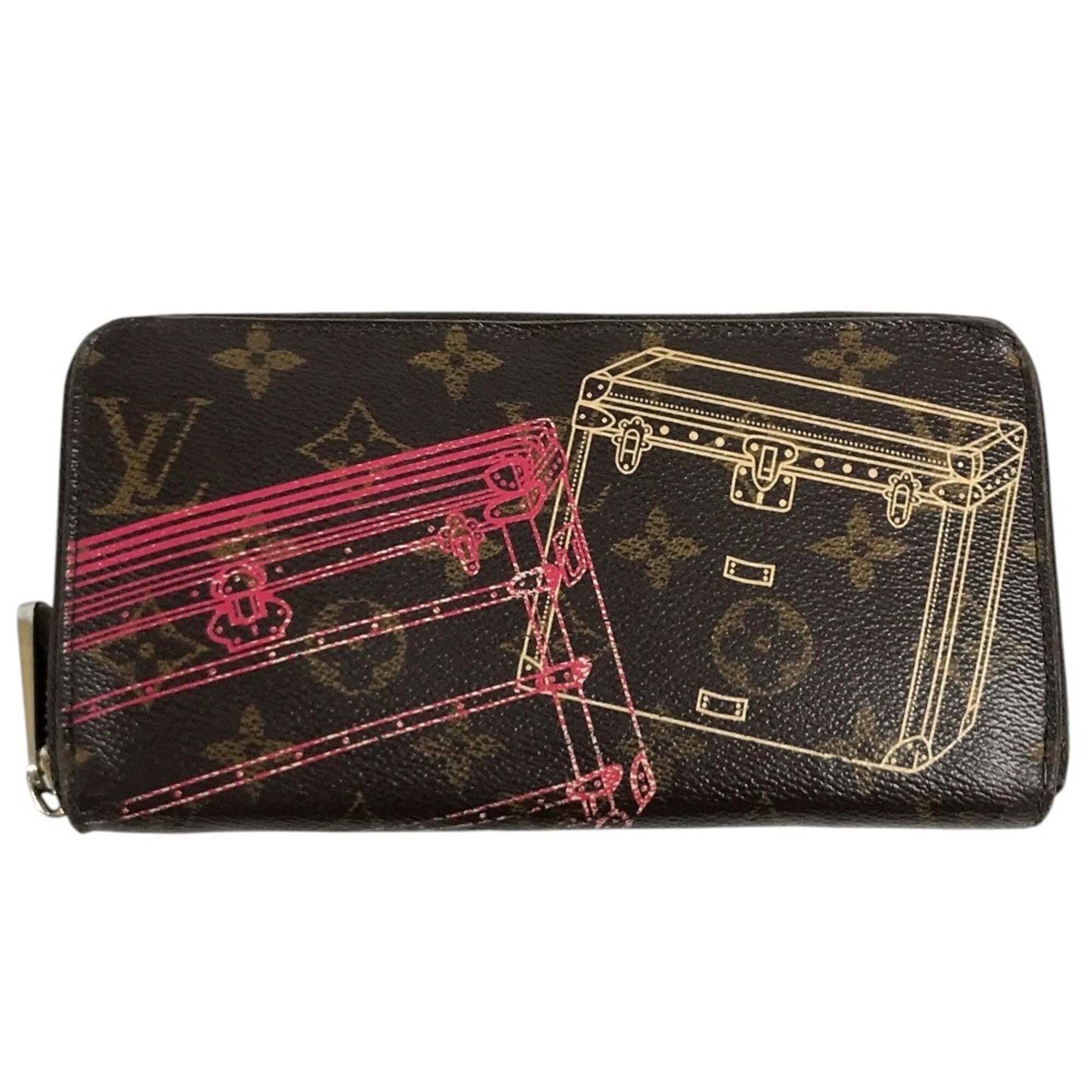 Louis Vuitton Brown Monogram Long Wallet (Bi-Fold) (Pre-Owned)