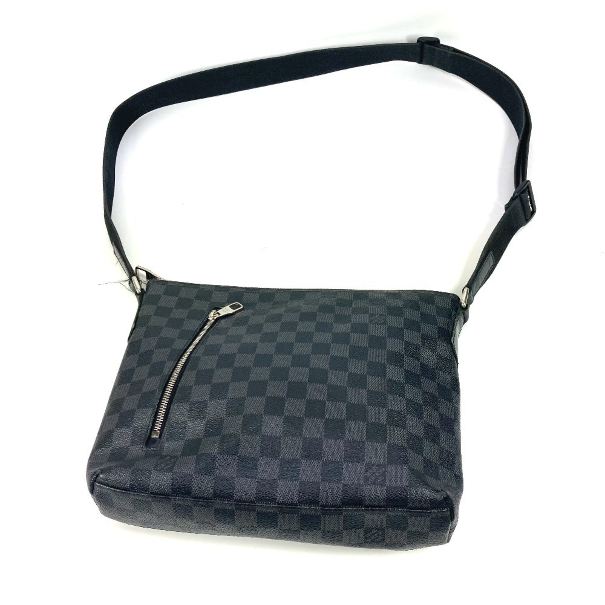Louis Vuitton Black Damier Graphite Shoulder Bag (Pre-Owned)