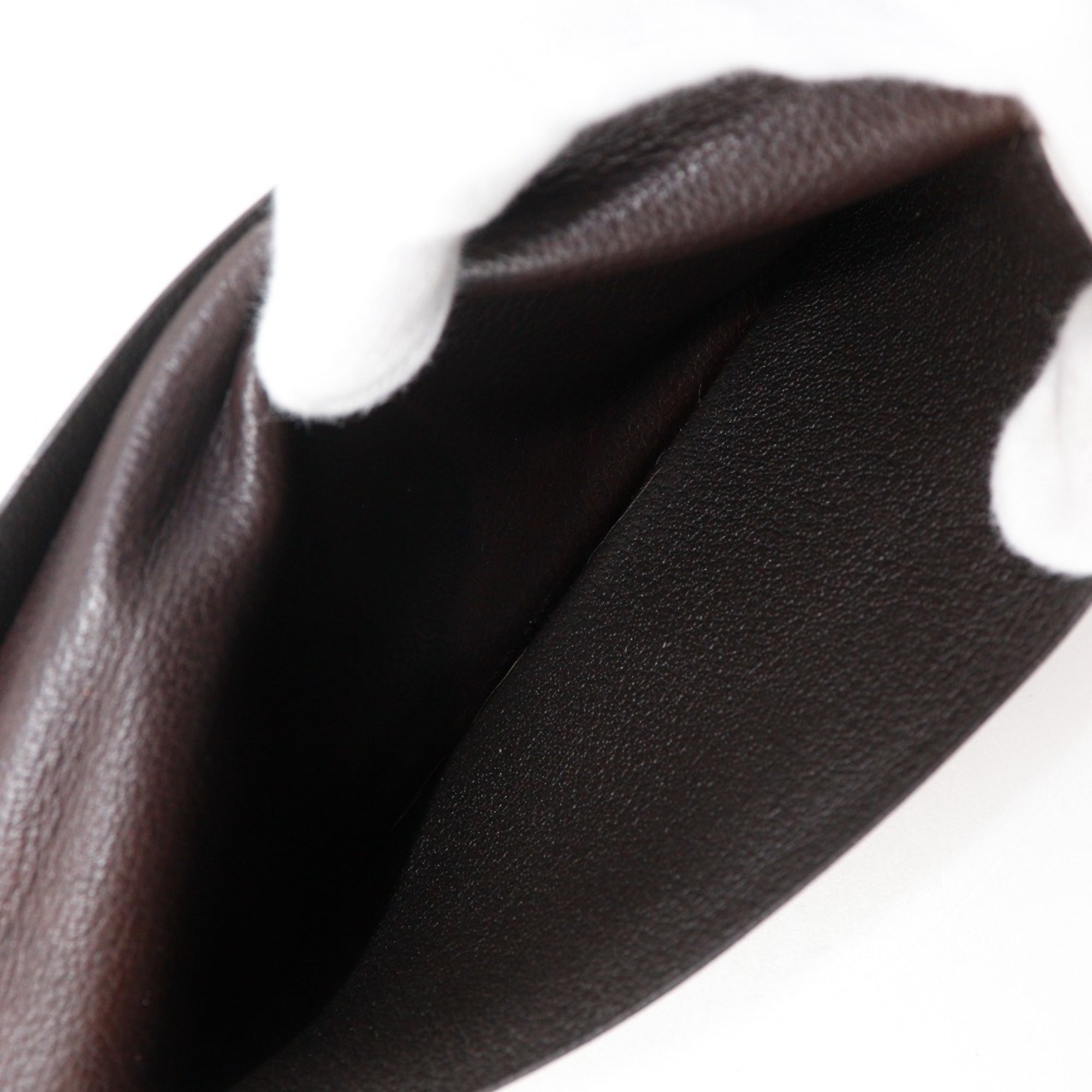 Hermes Brown Leather Bill Wallet (Bi-Fold) (Pre-Owned)
