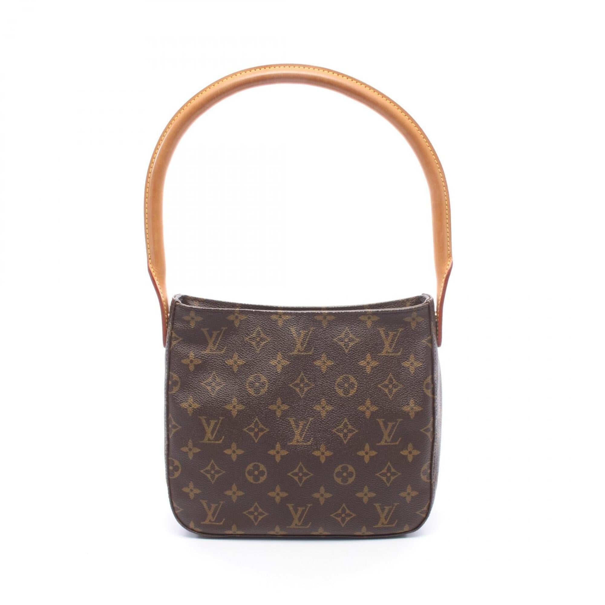 Louis Vuitton Brown Coated Canvas Pvc Monogram Leather Handbag Shoulder Bag (Pre-Owned)