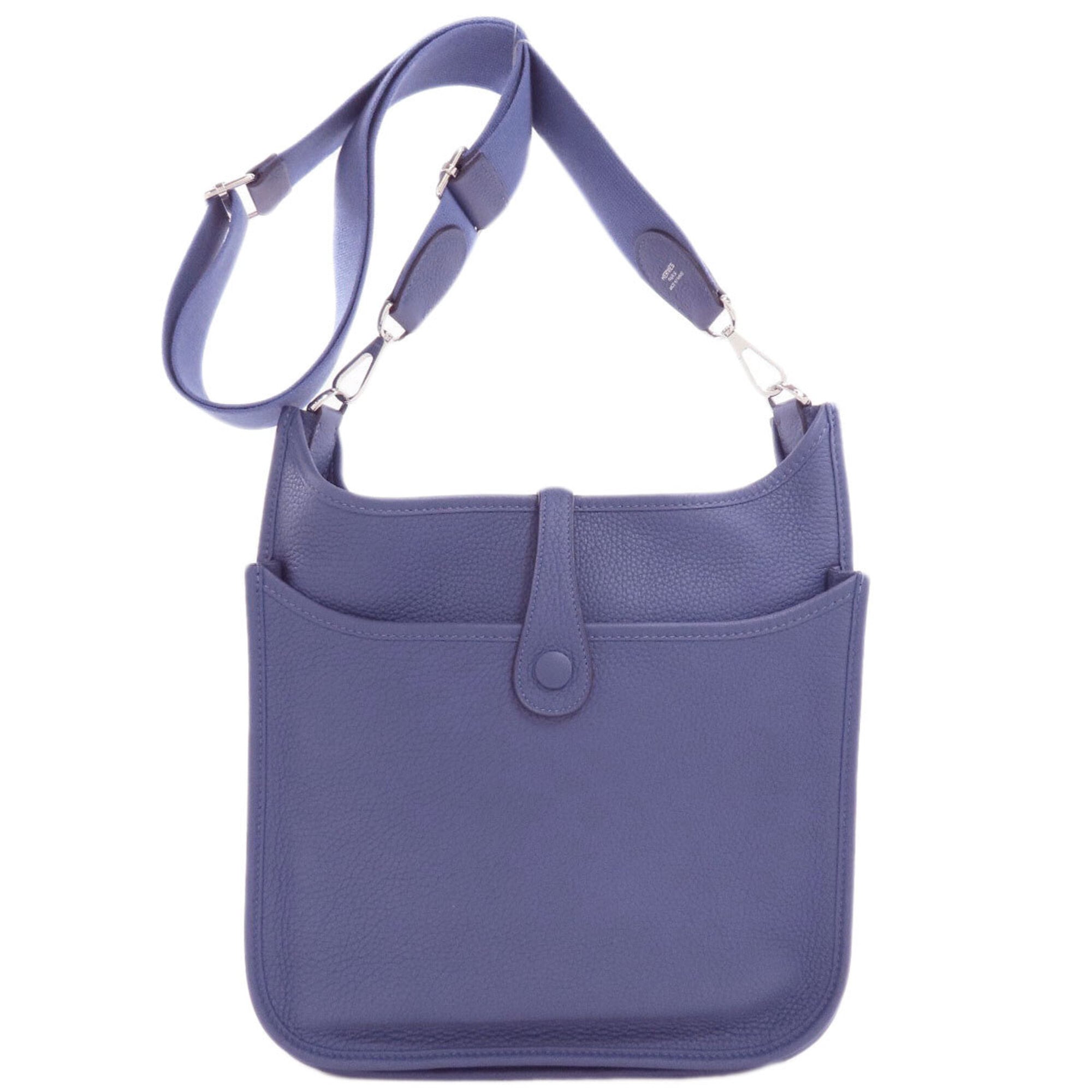 Hermes Taurillon Clemence Leather Shoulder Bag (Pre-Owned)